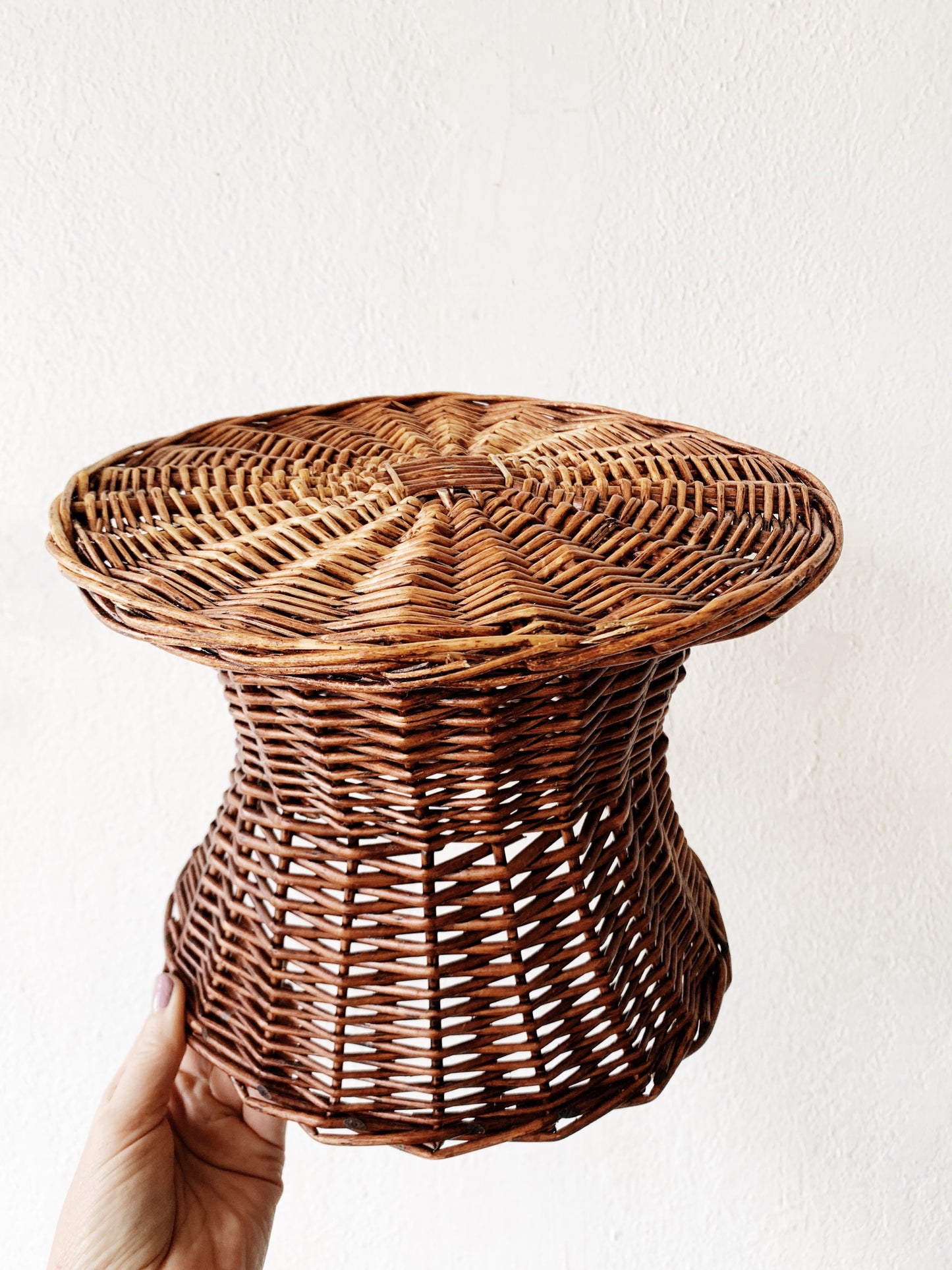 Vintage Wicker Plant Stand