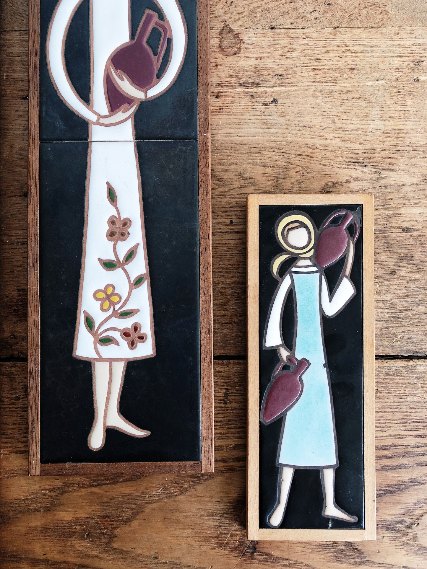 Vintage Folk Tile Art