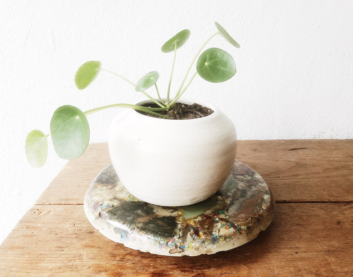 Vintage Agate and Resin Stand