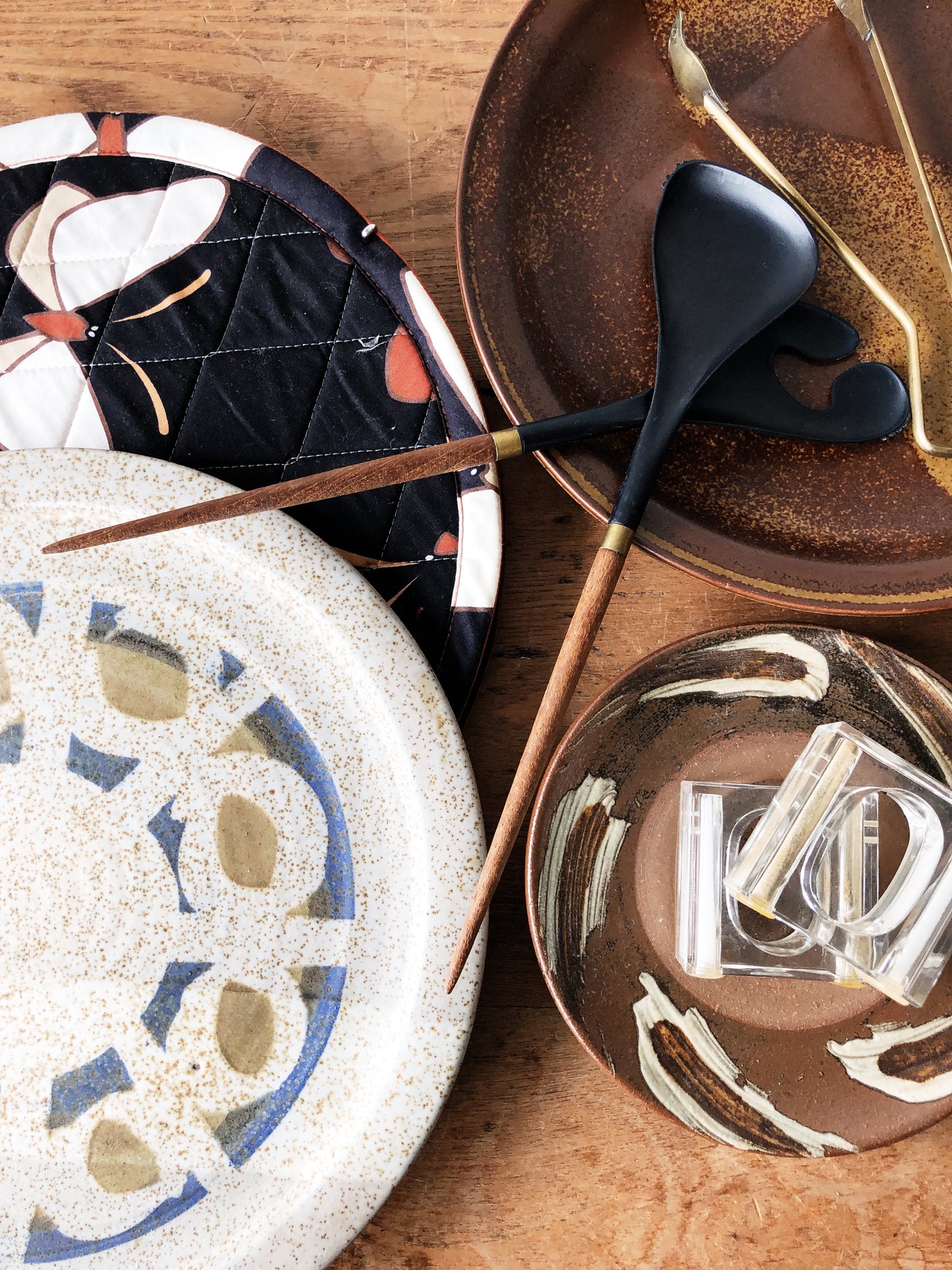 Vintage Stoneware Serving Platter