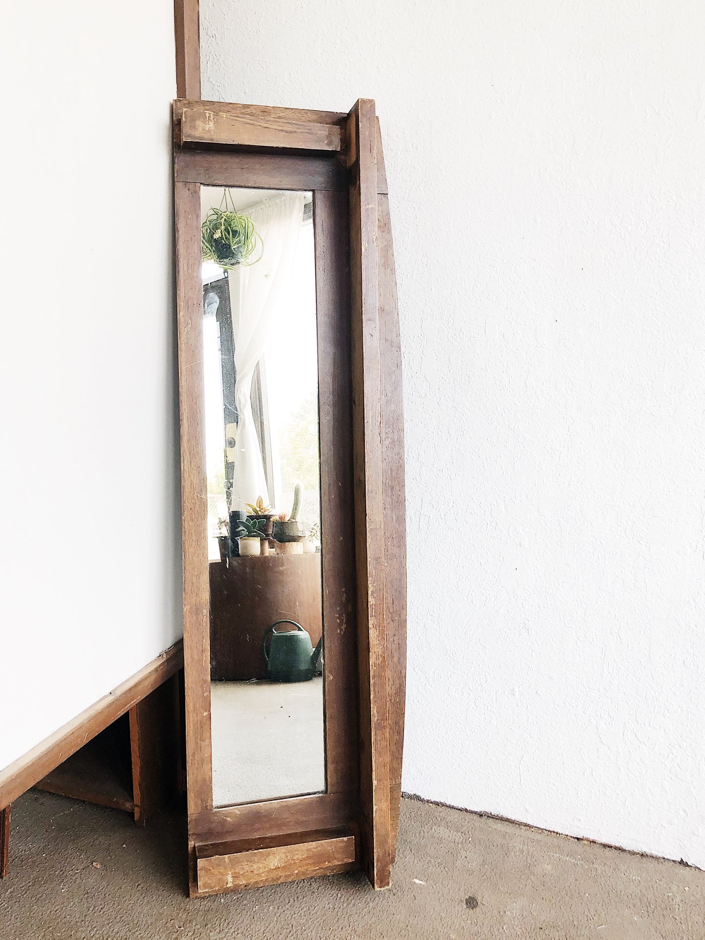 Victorian Era Long Mirror Shelf
