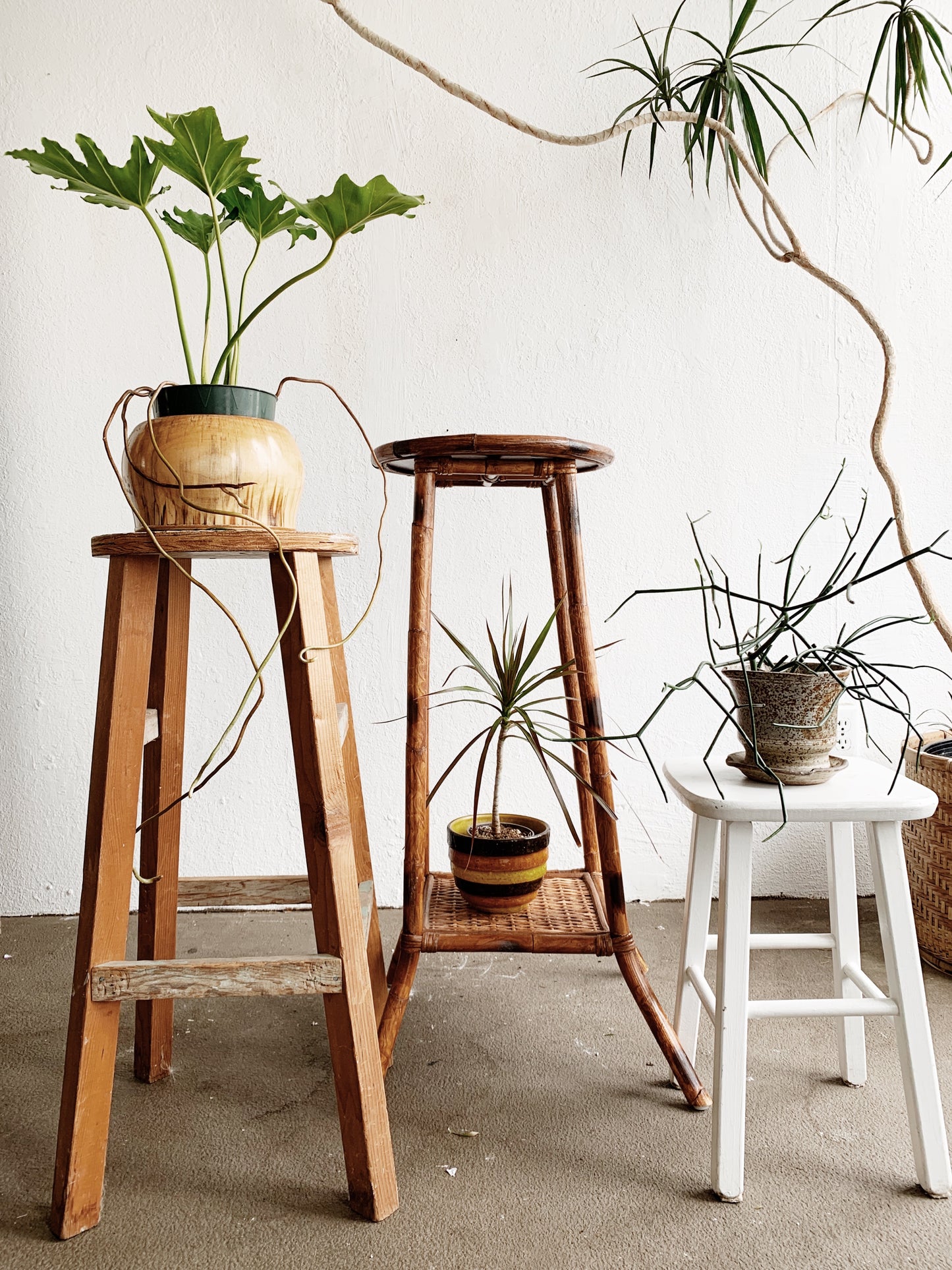 Vintage Wood Stool