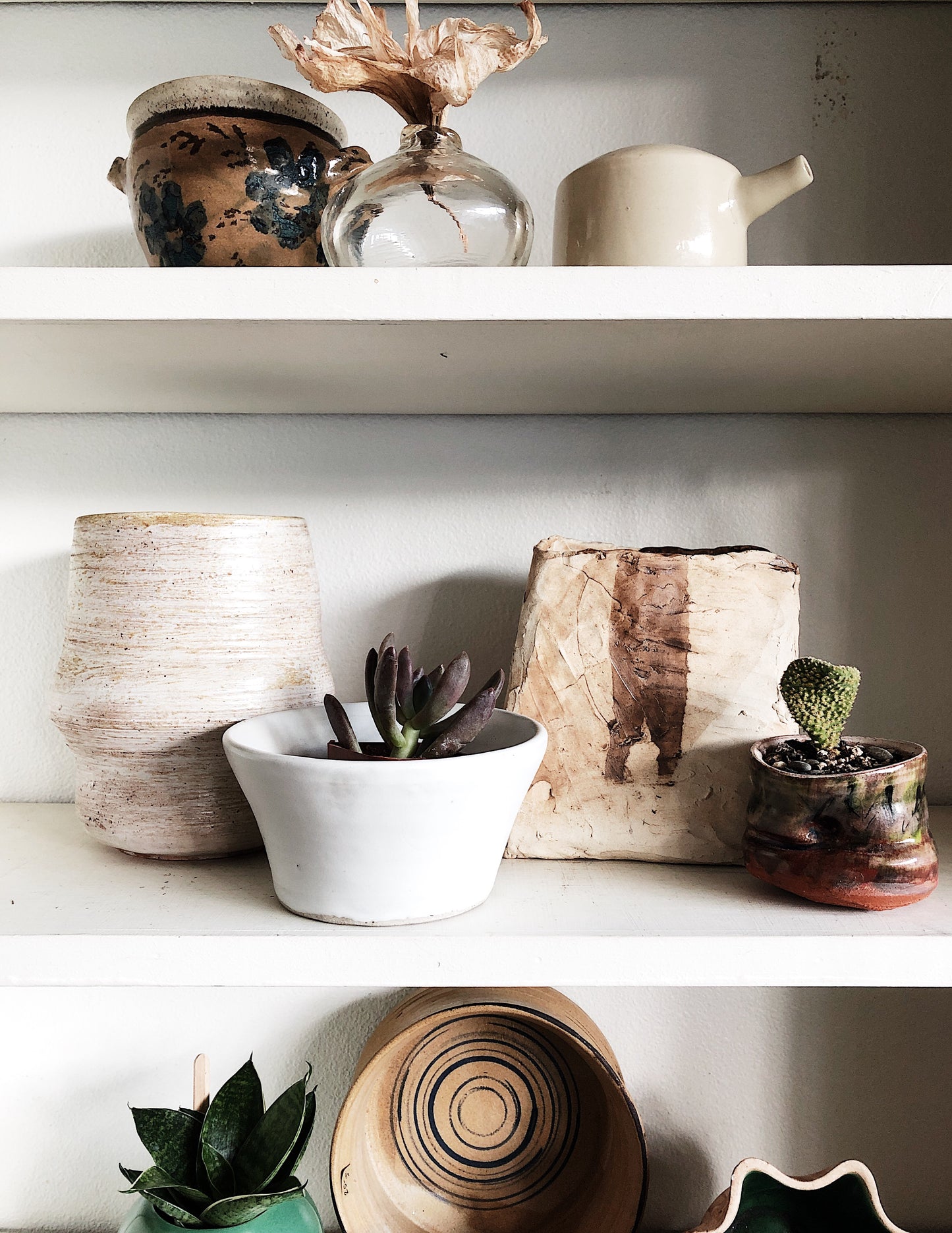 Vintage Clay Modernist Vase