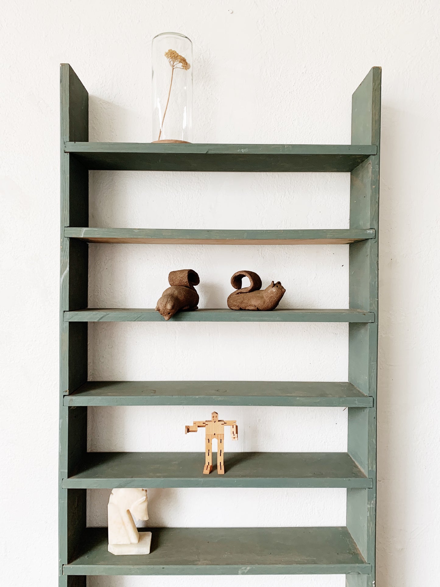 Vintage Handmade Skinny Wood Shelf
