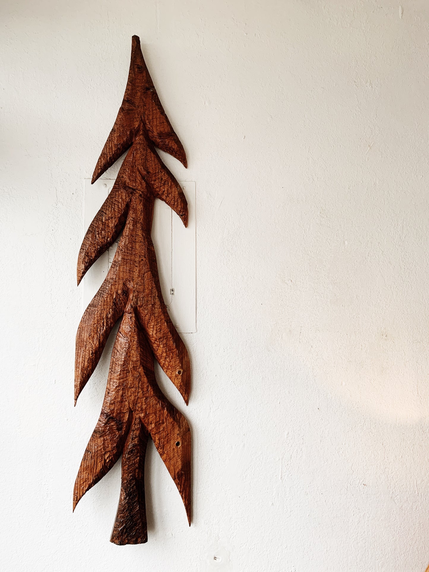 Hand Carved Wood Tree