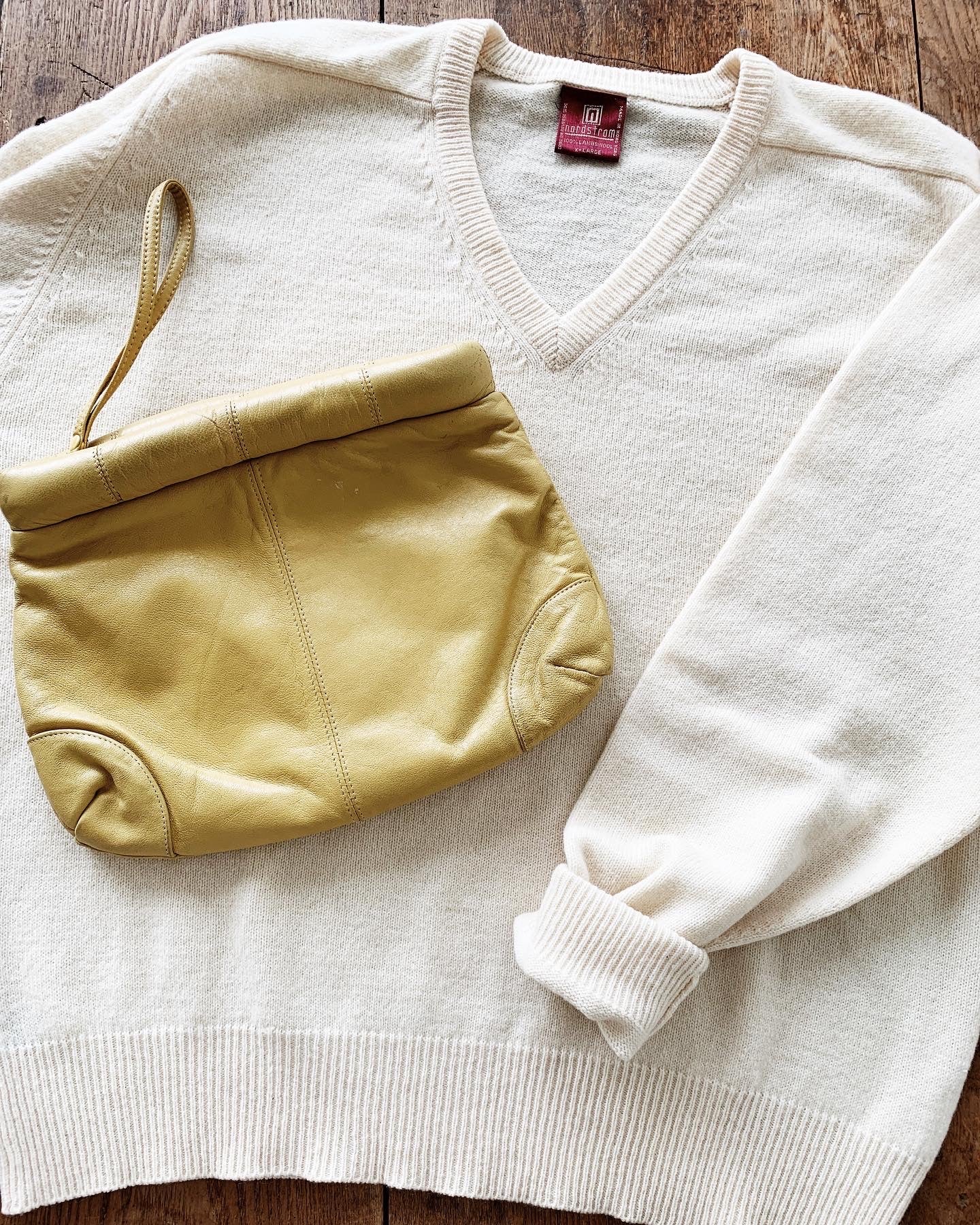 Vintage Lambswool V Neck Sweater