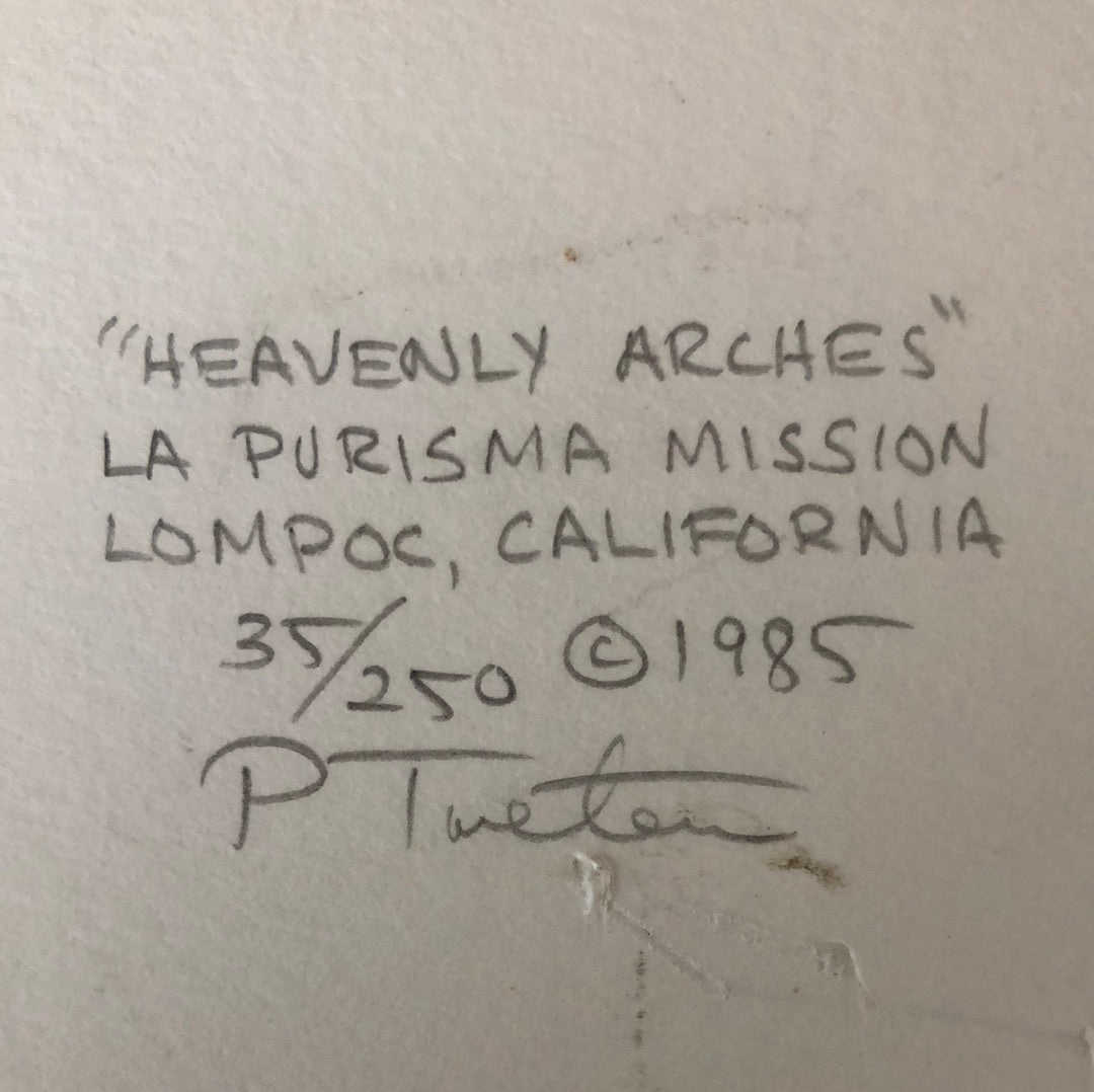 Original California Mission Film Photo ‘Heavenly Arches’