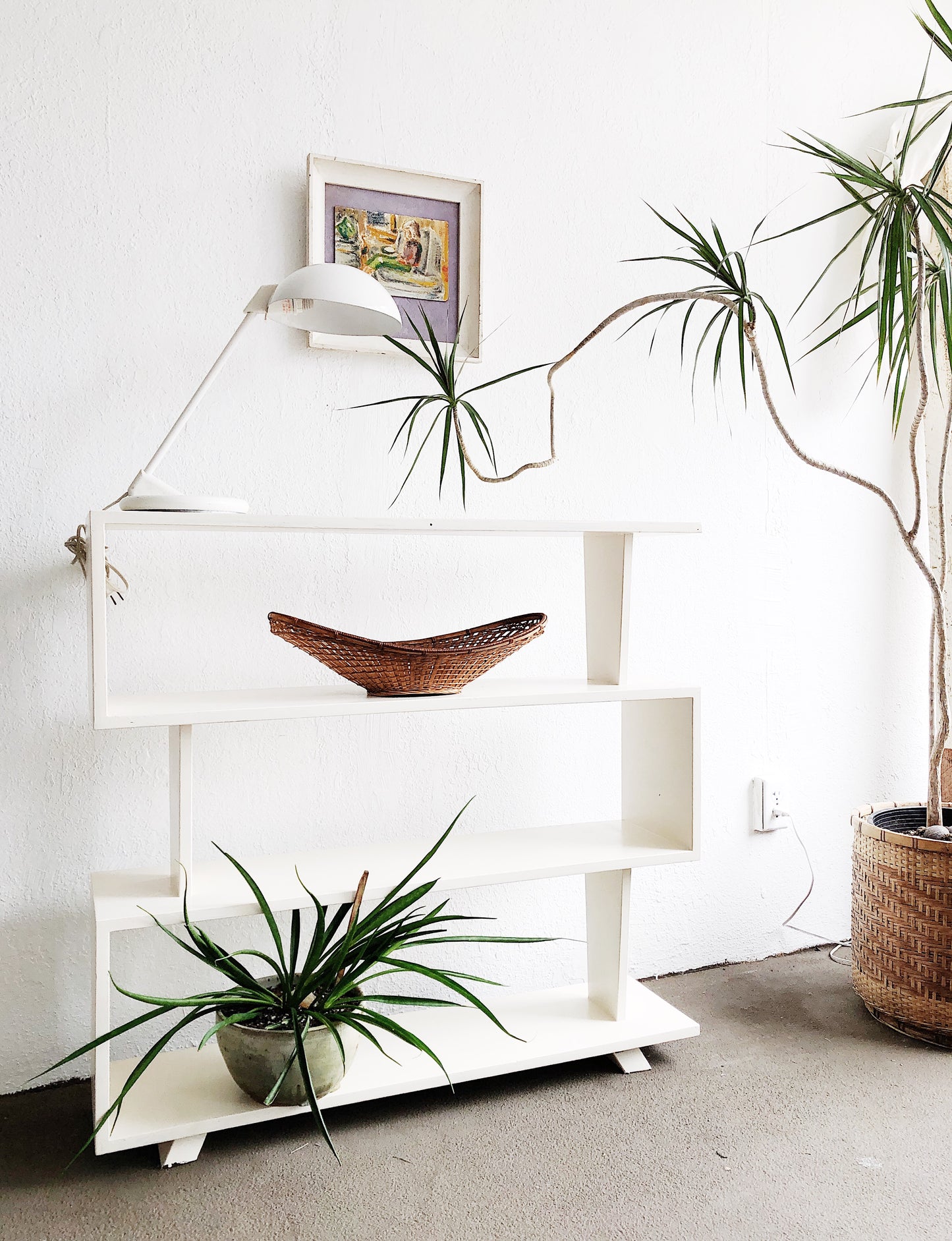 Vintage Mid Century Room Divider Shelf