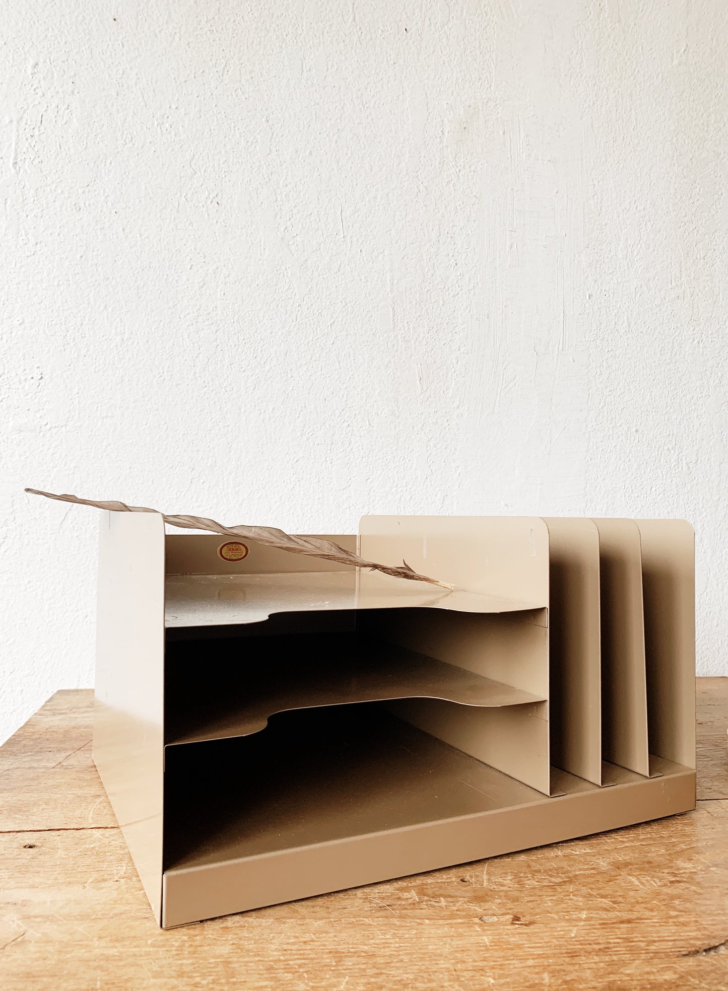 Mid Century Industrial File Desk Organizer