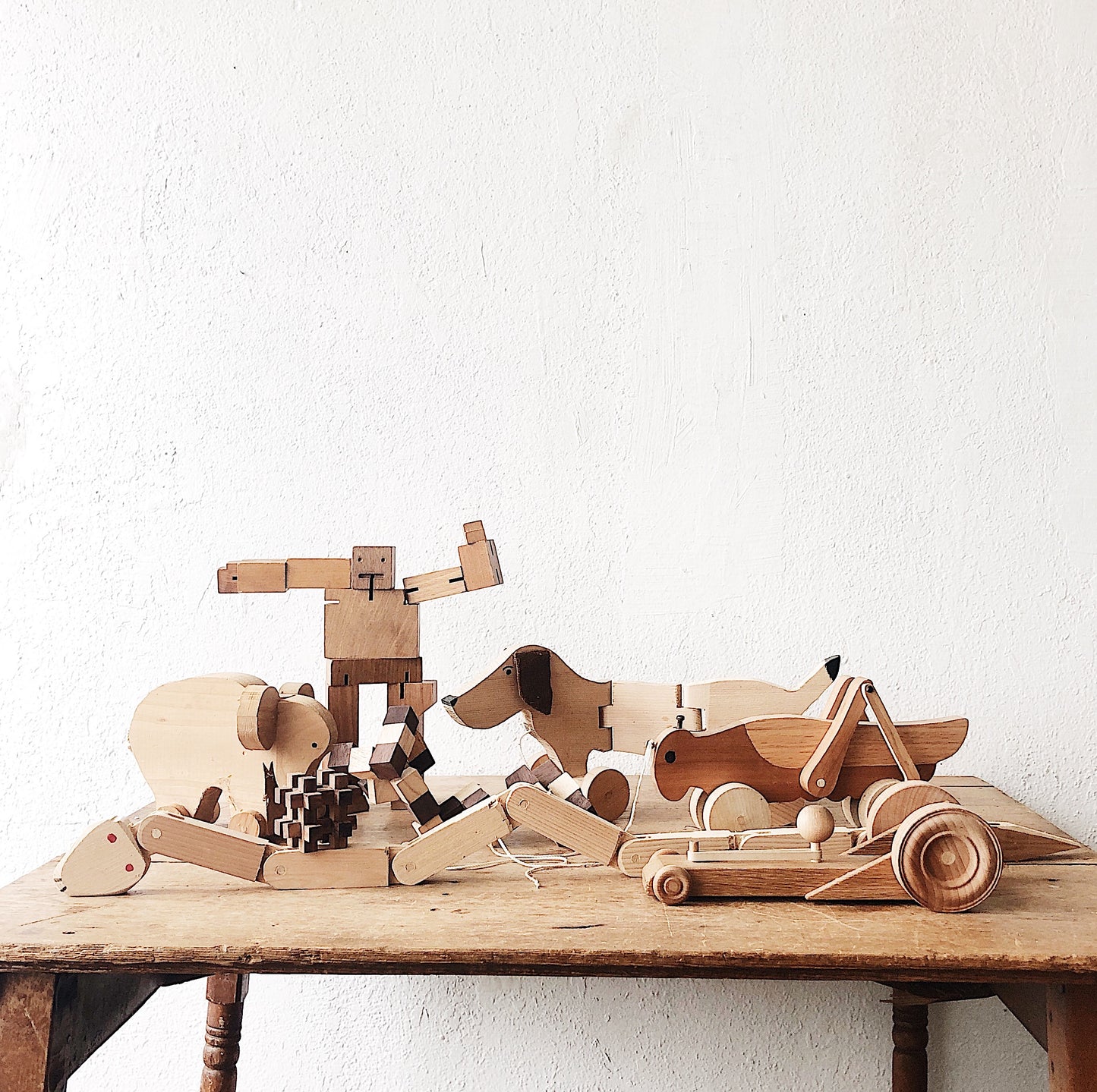 Wooden Elastic Powered Race Car