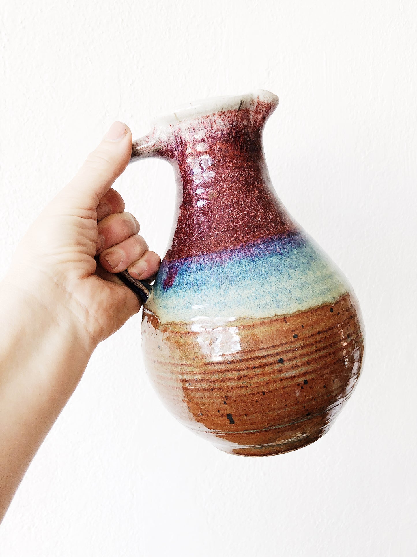 Vintage Ceramic Pitcher and Tumbler Set