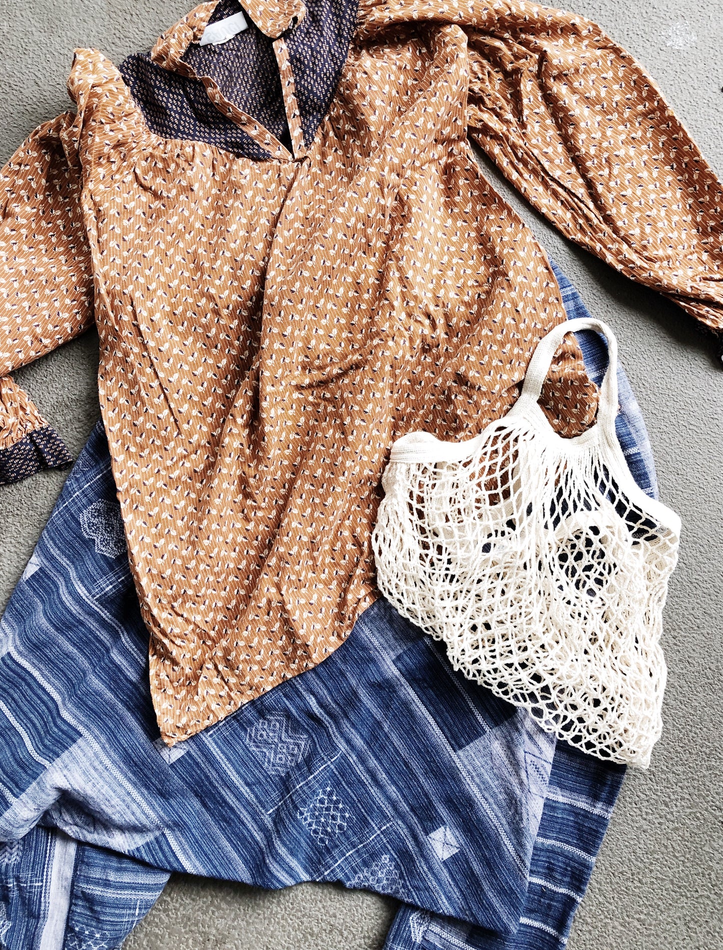 Vintage Handmade Indigo Harem Pant