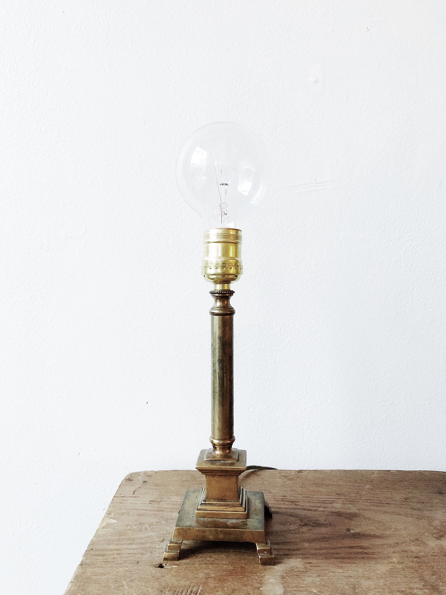 Vintage Solid Brass Lamp