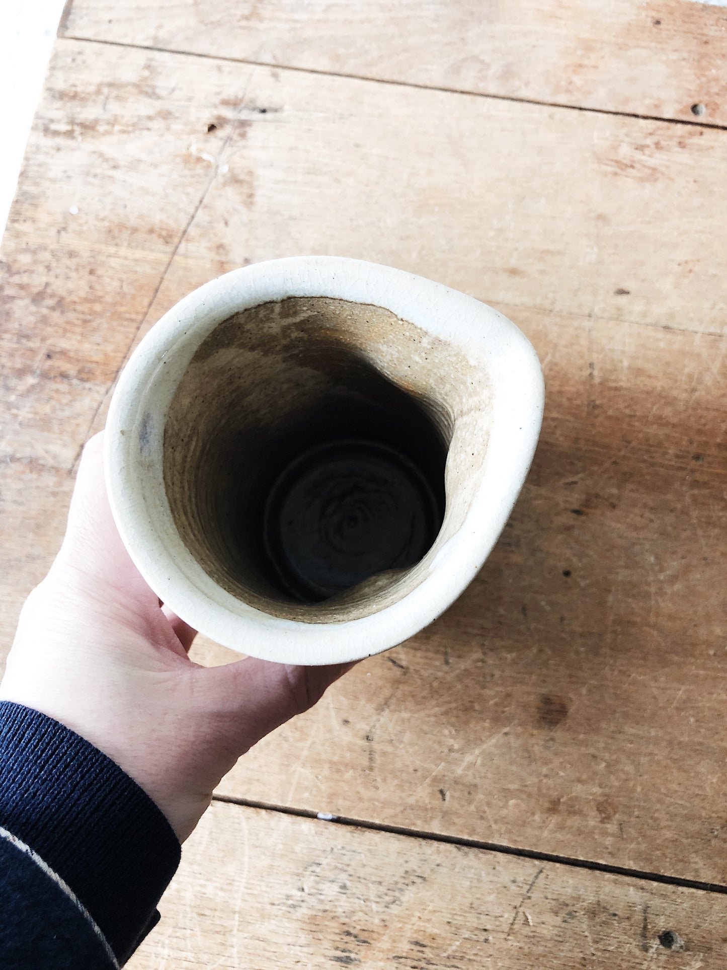 Handmade Handleless Pitcher