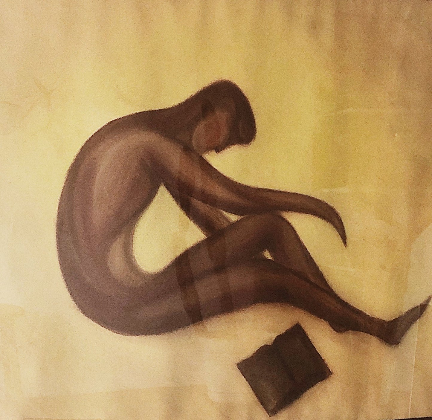 Vintage Original Reader Painting