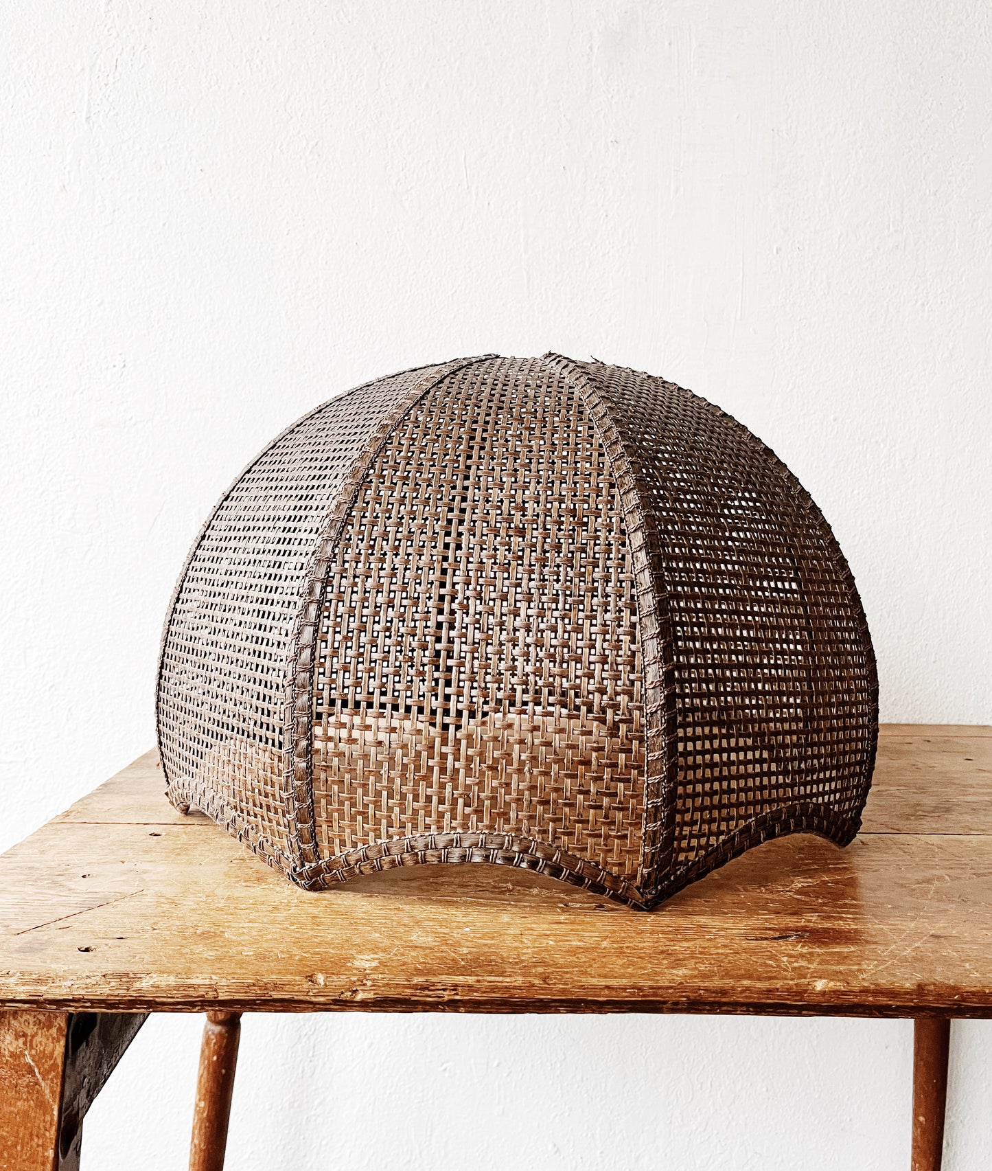 Large Vintage Cane Lampshade
