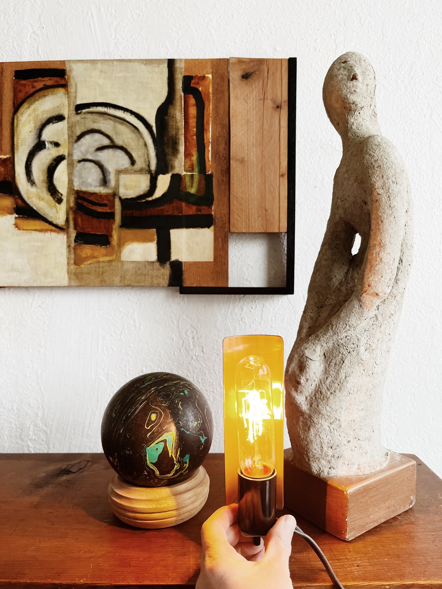 Vintage Industrial Cabinet Light