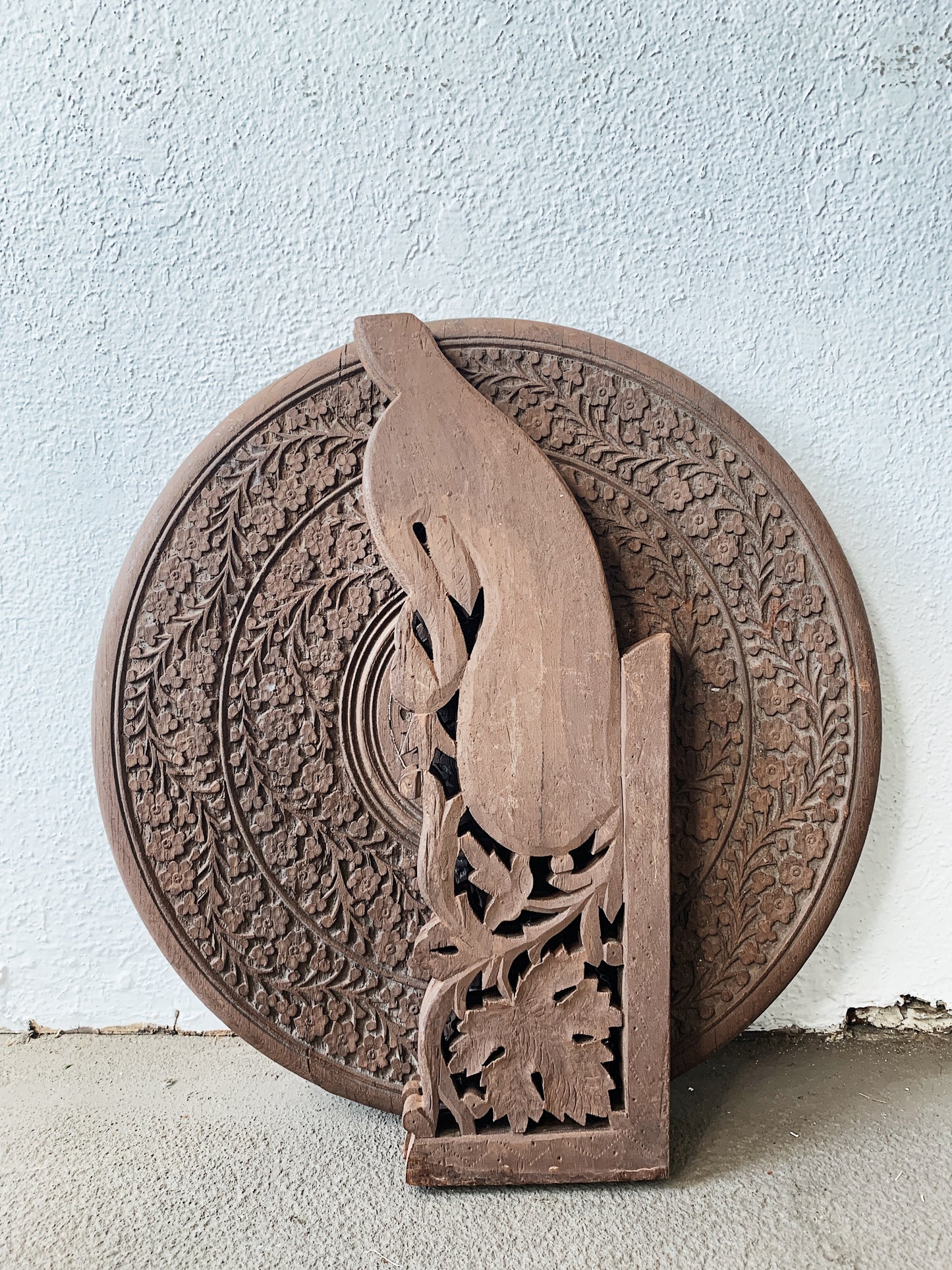 Vintage Cutout Wood Folding Table