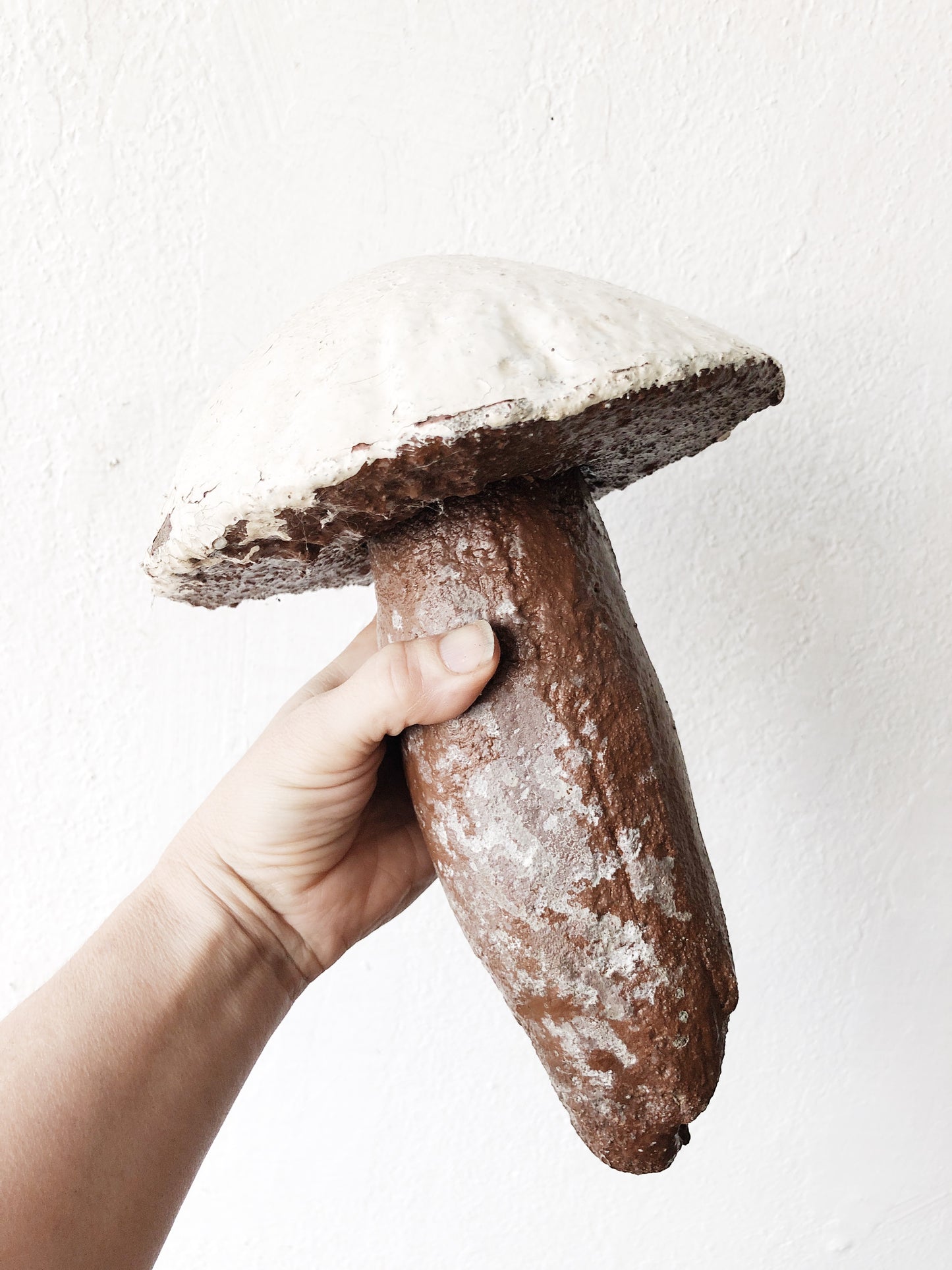 Vintage Cement Mushroom