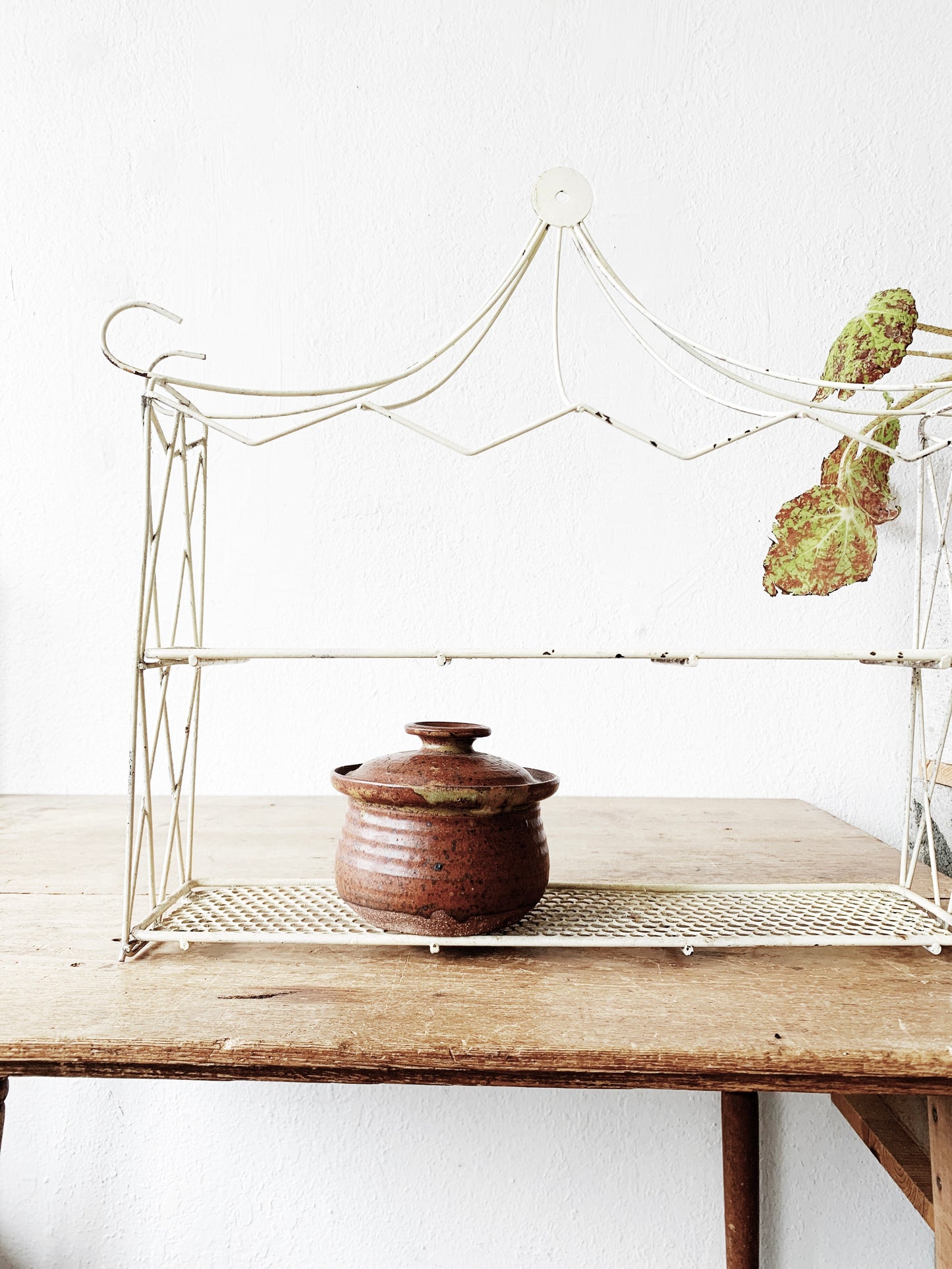 Mid Century Metal Wall Shelf