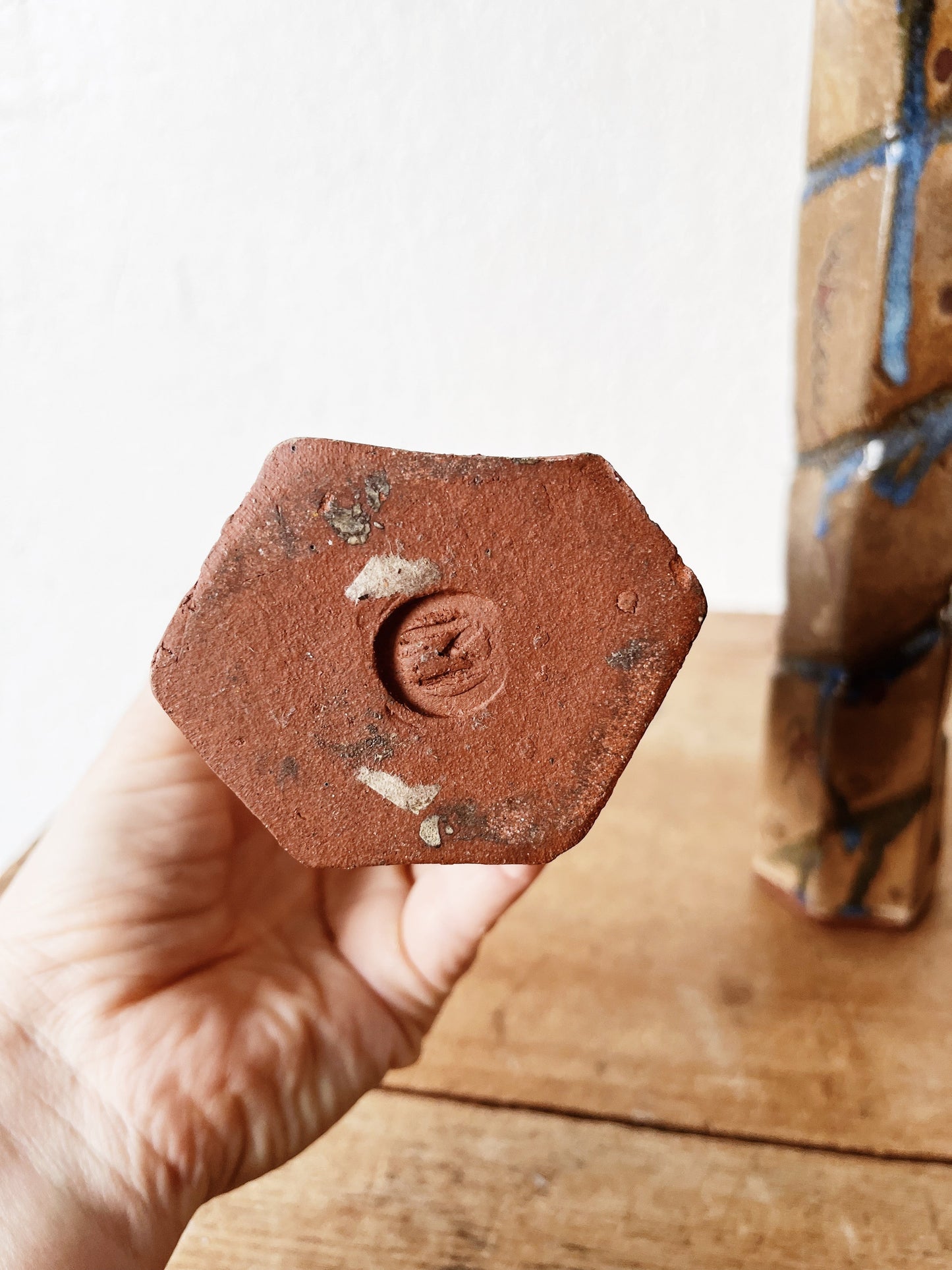 Handmade Studio Drip Pottery Pair