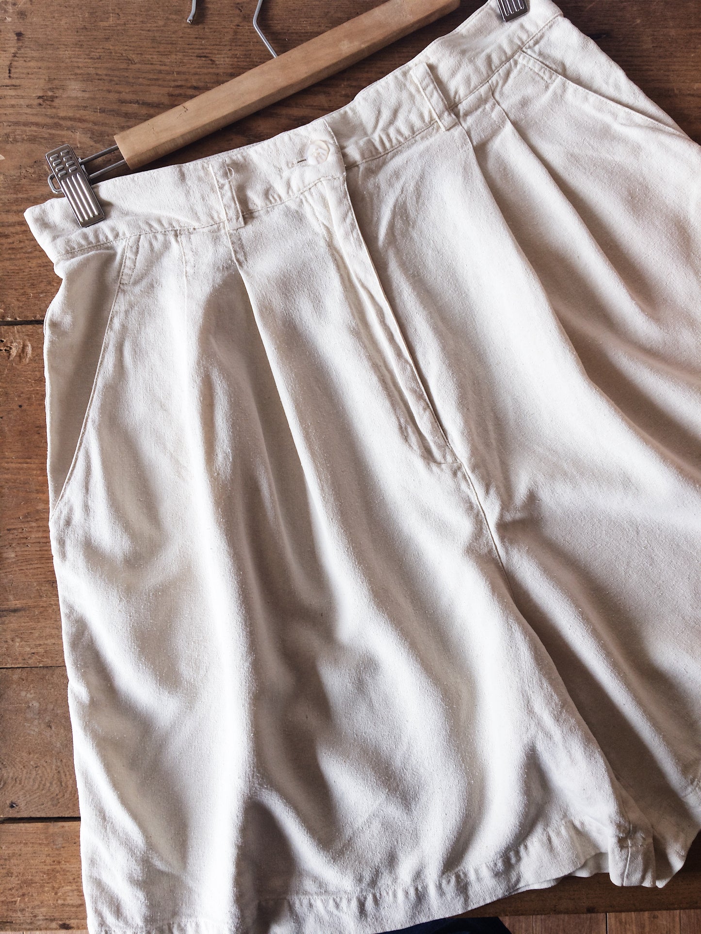 Vintage Raw Silk Shorts