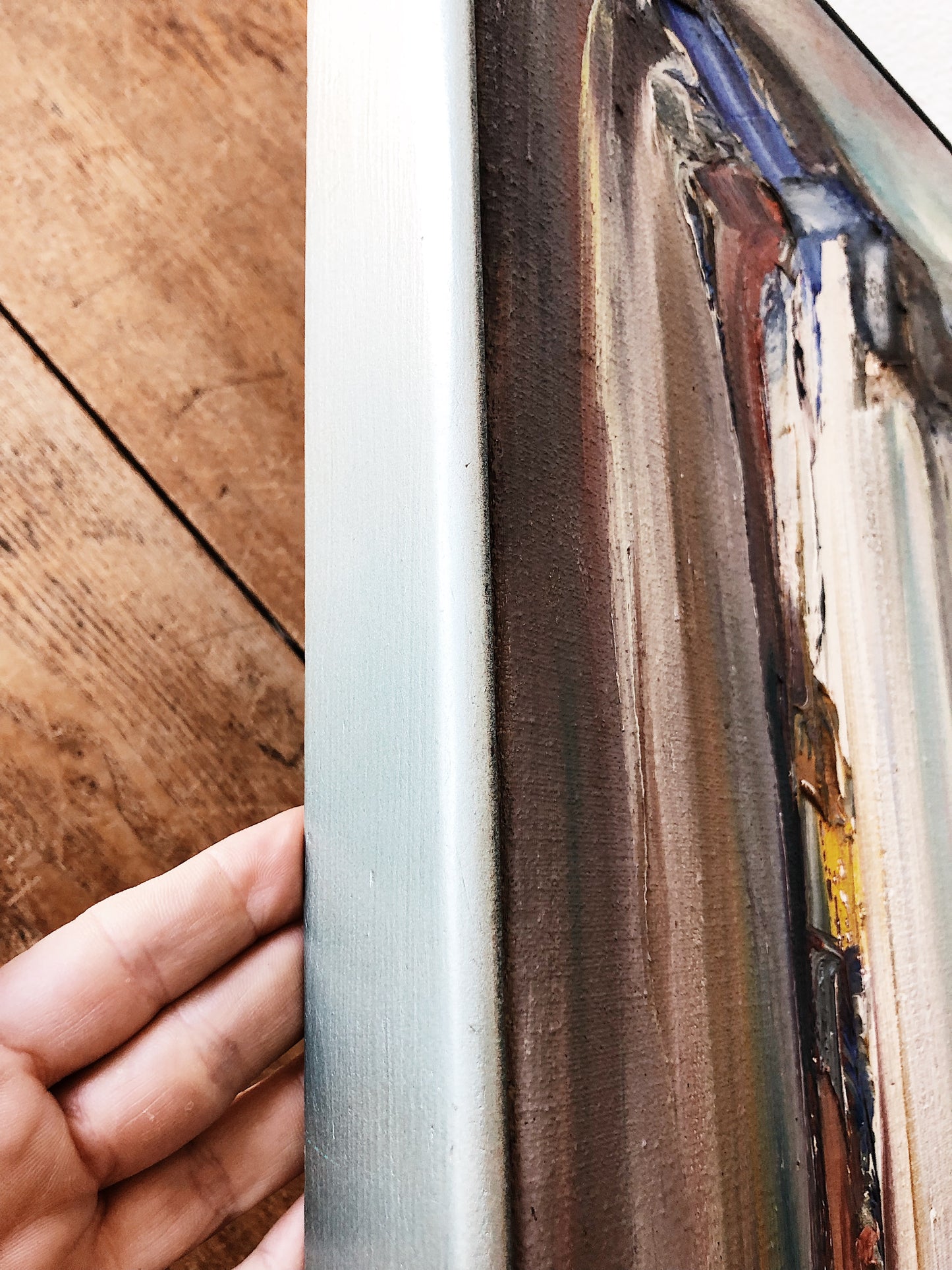 Original Vintage Waterfall Oil Painting