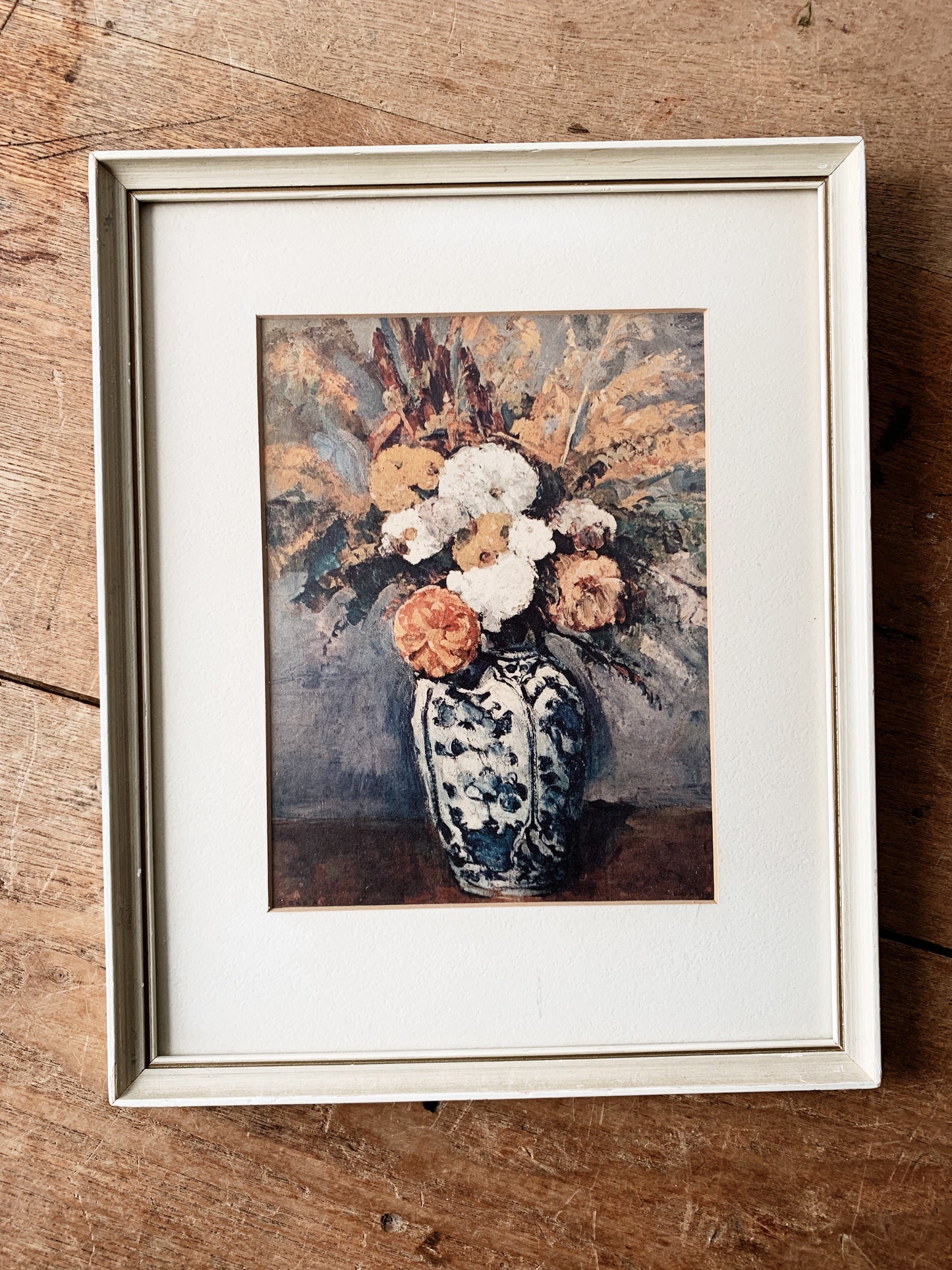 Vintage Framed Floral Still Life