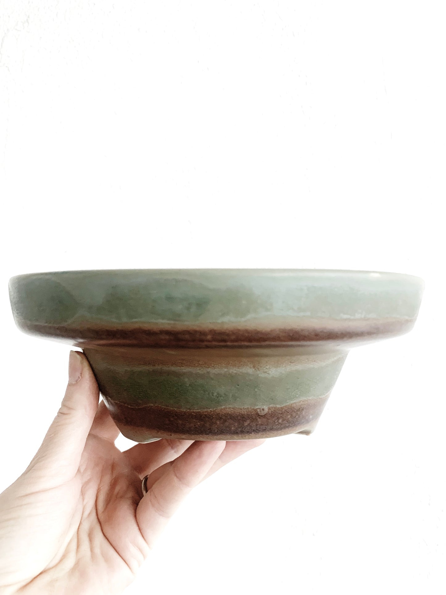 Mid Century Napcoware Ikebana Vessel with Flower Frog