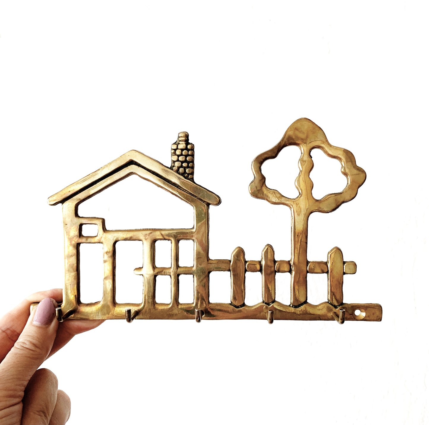 Vintage Brass Key Holder