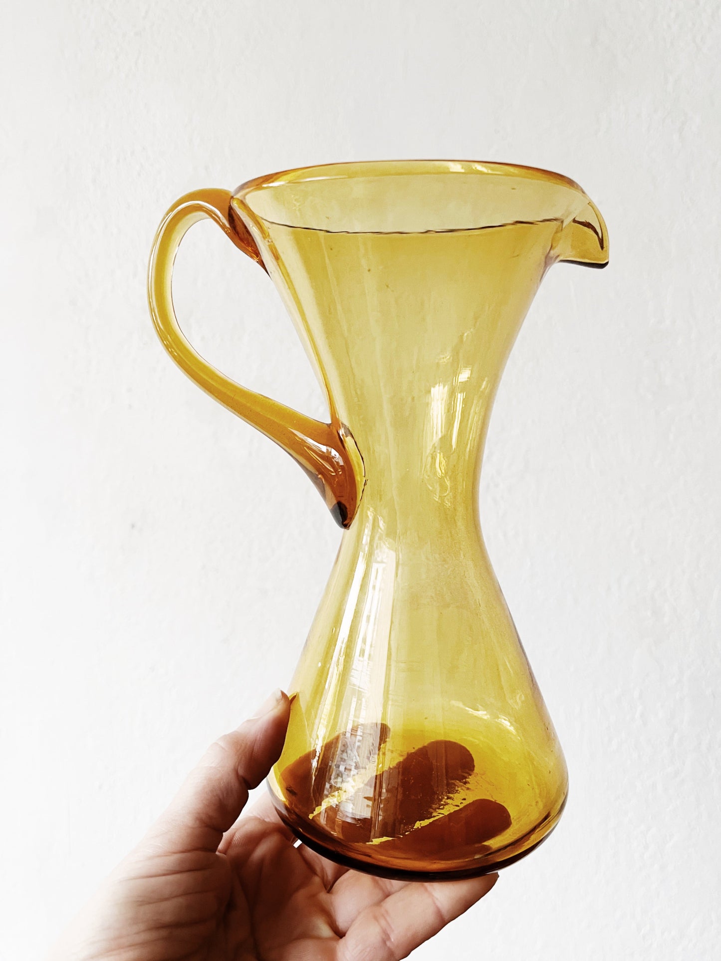 Vintage Blown Glass Pitcher