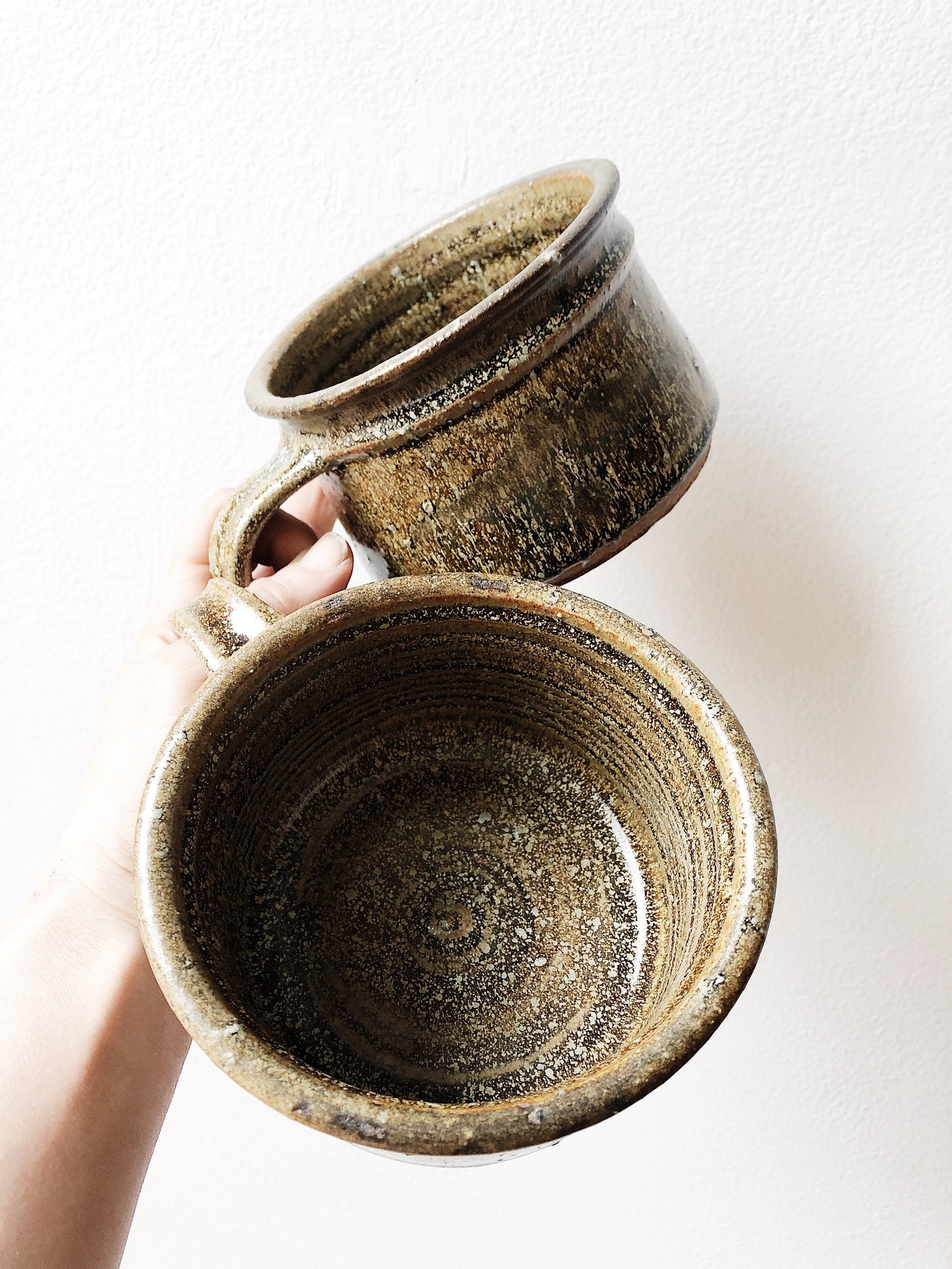 Vintage Pair of Giant Soup Mugs