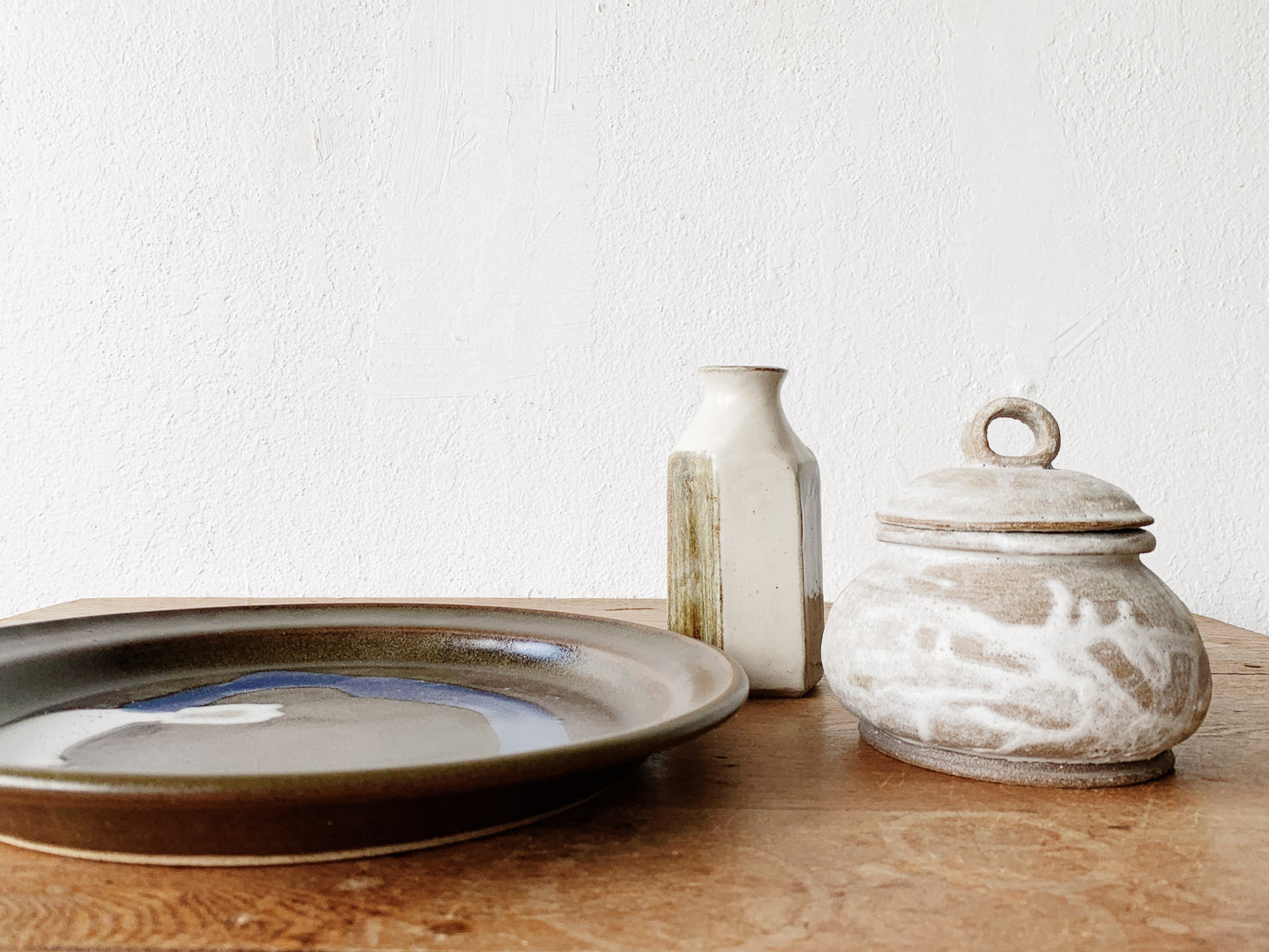 Handmade Vintage Lidded Pottery