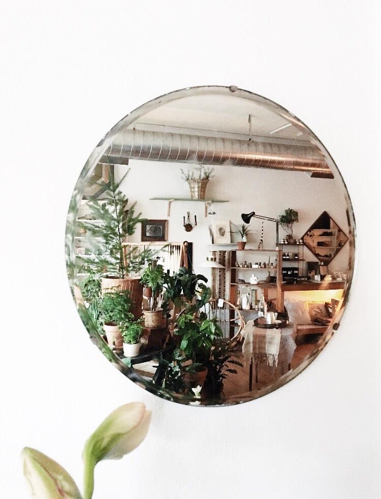 Vintage Round Mirror