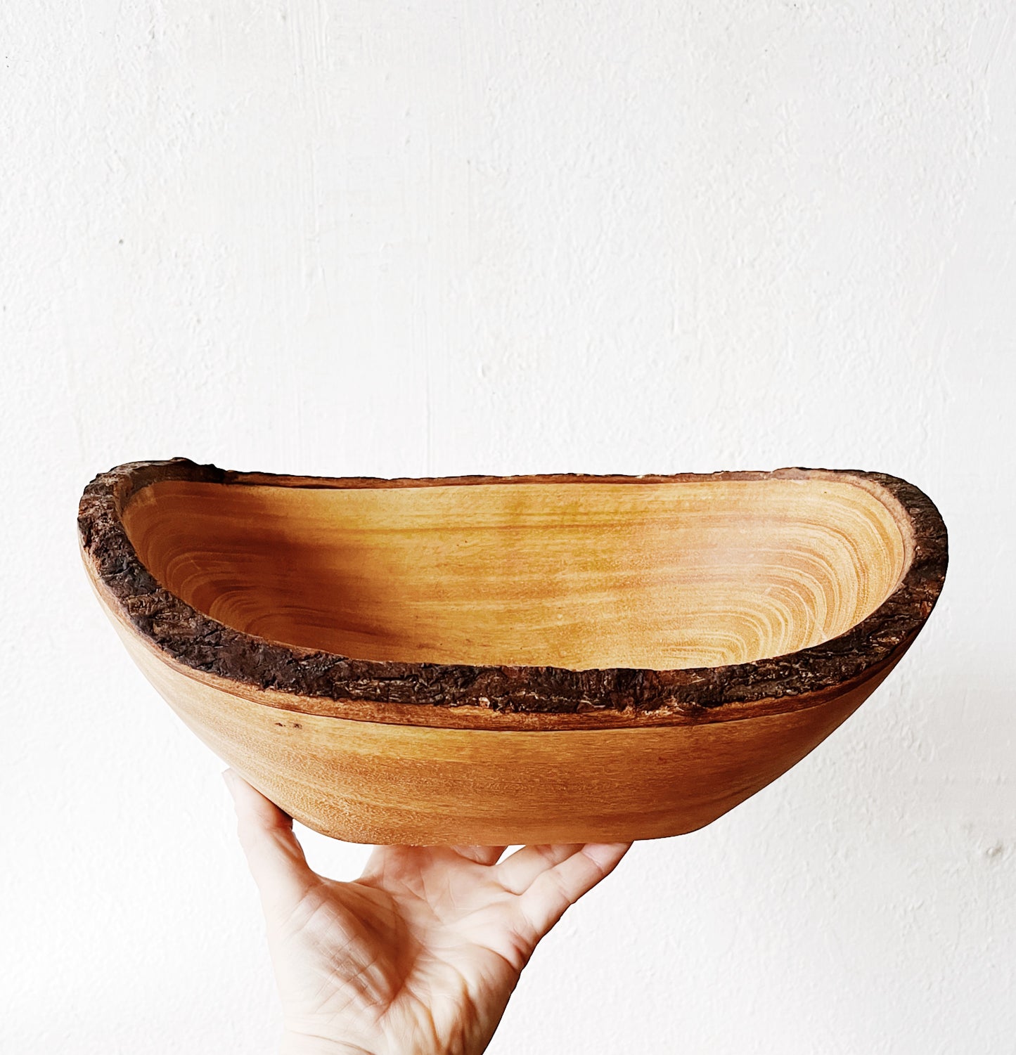 Hand Carved Live Edge Bowl
