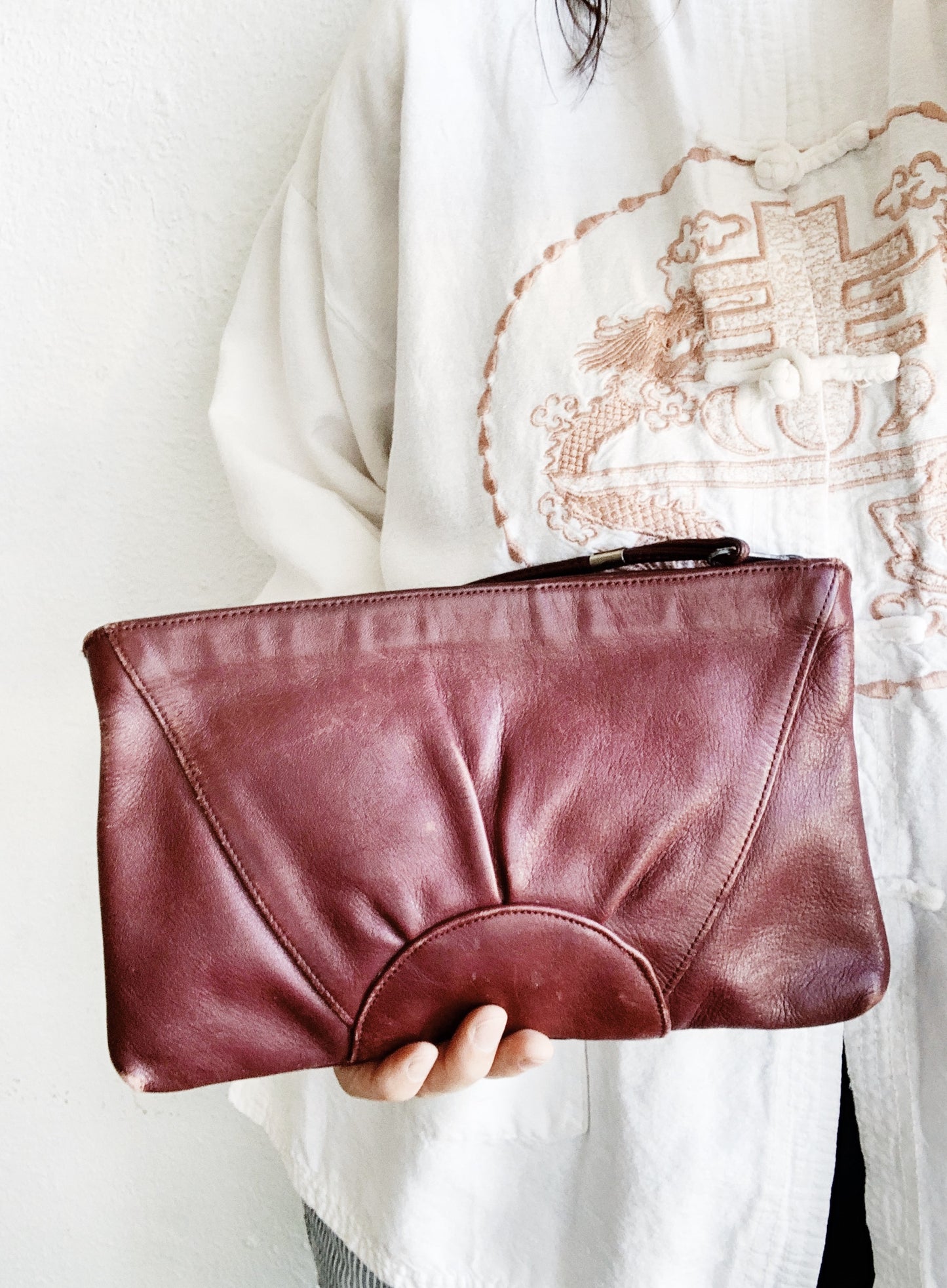 Vintage Leather Clutch