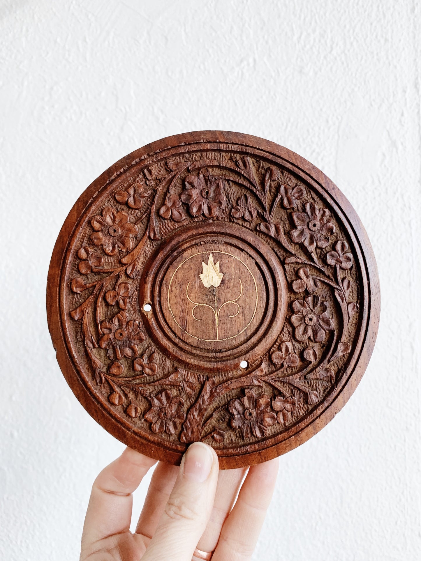 Vintage Carved Wood Stand