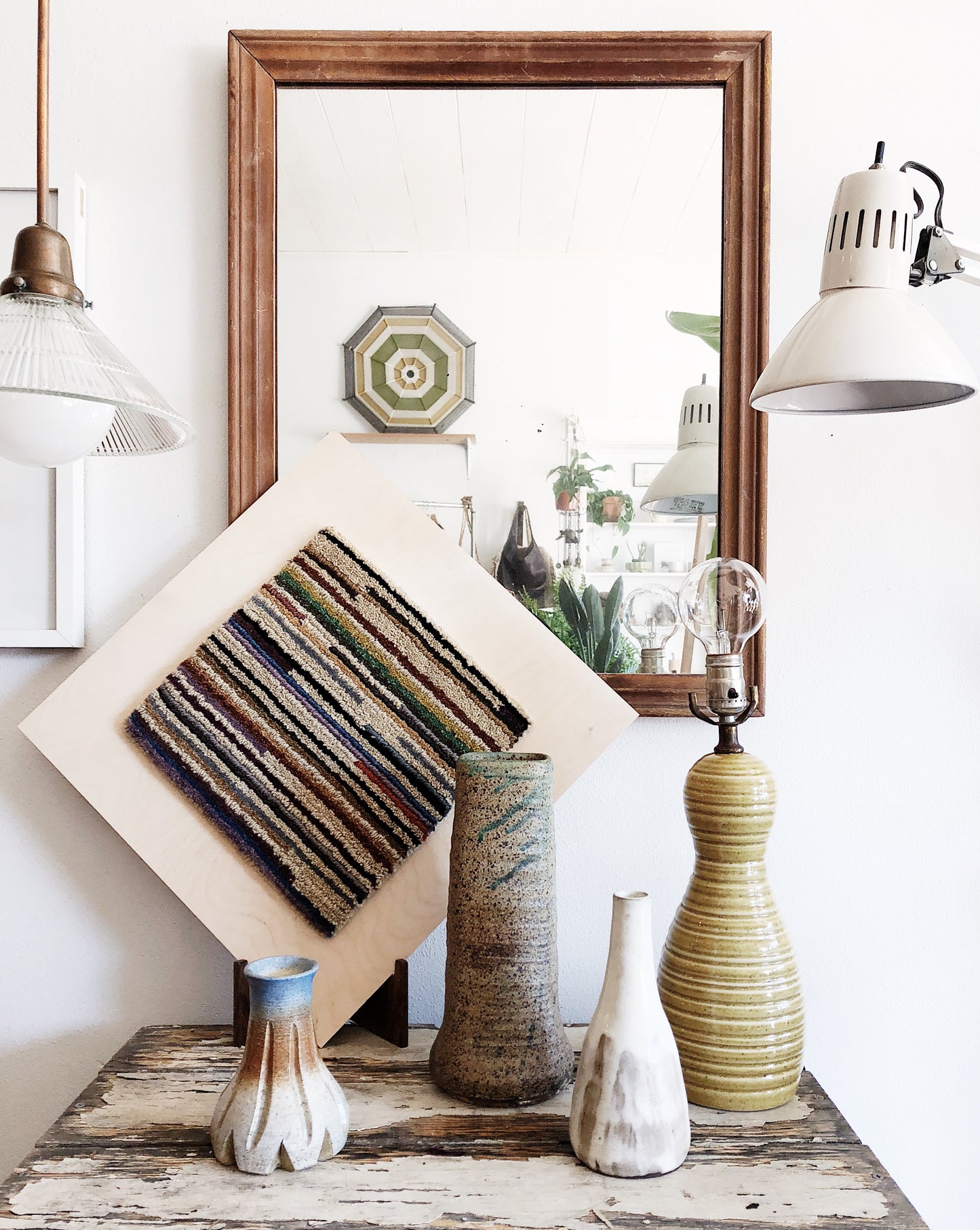 Vintage Mid Century Beehive Lamp