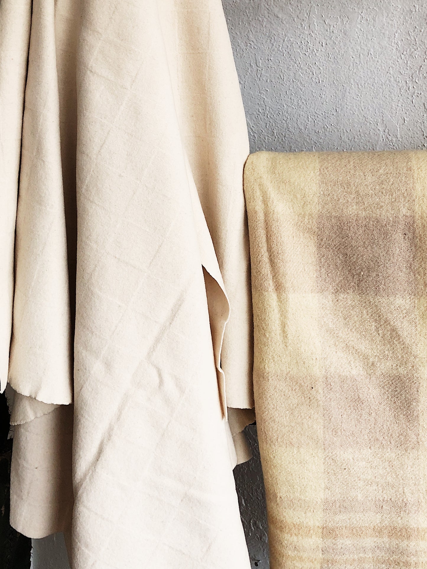 Vintage Felted Wool Blanket