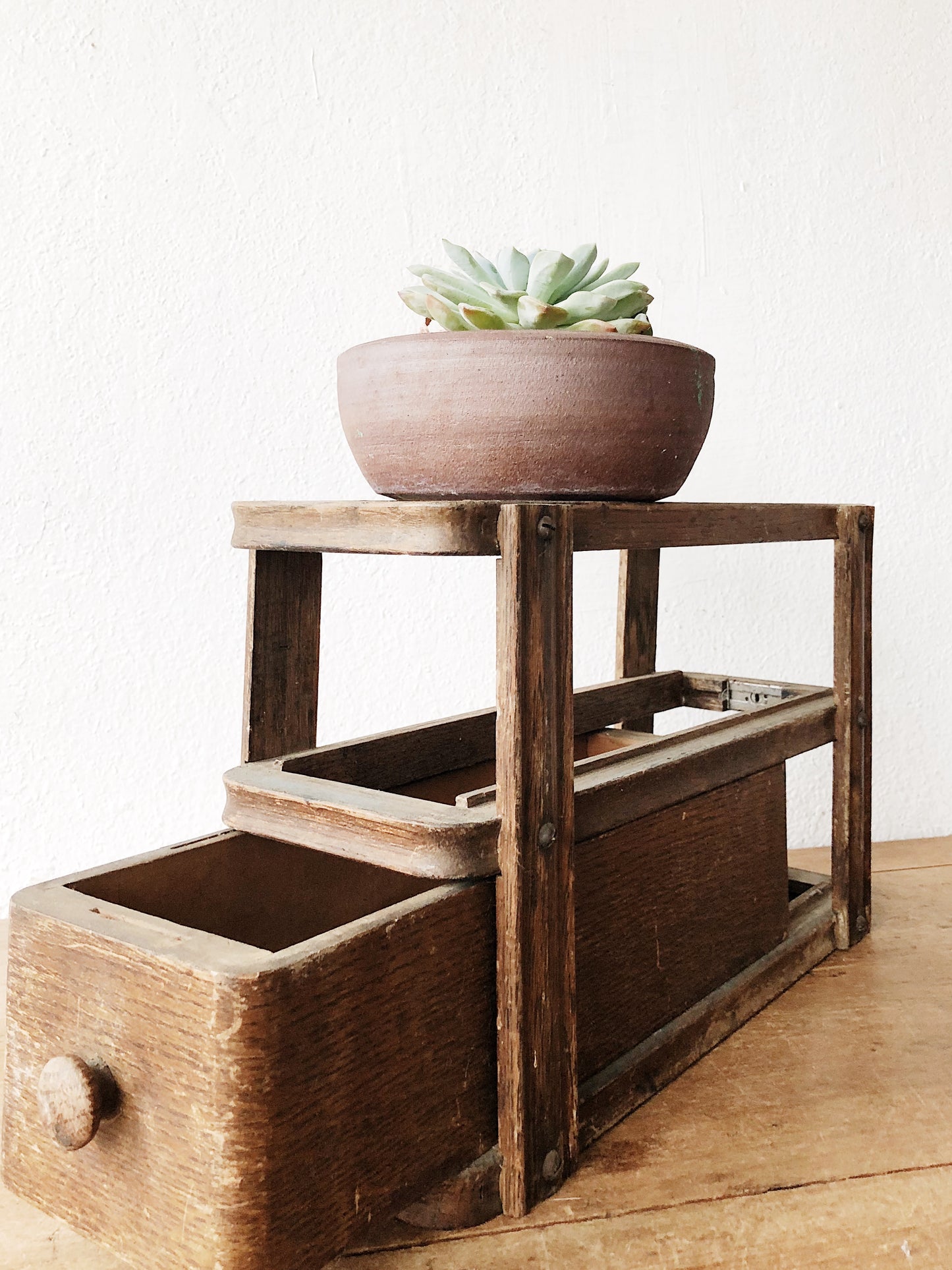 Antique Sewing Drawer Shelf