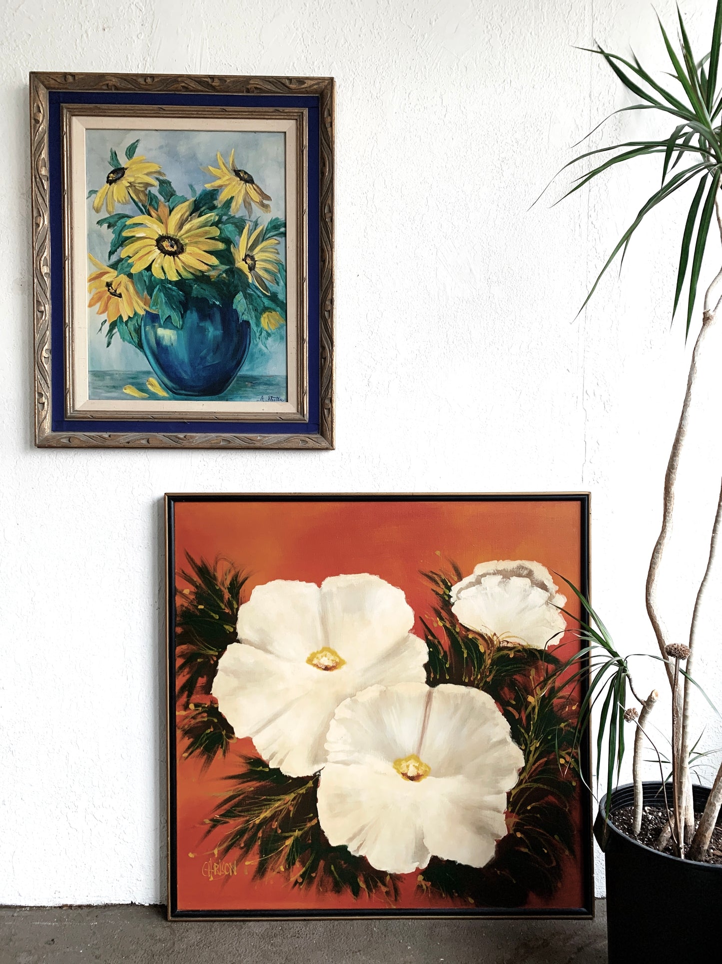 Large Mid Century Framed Oil Painting