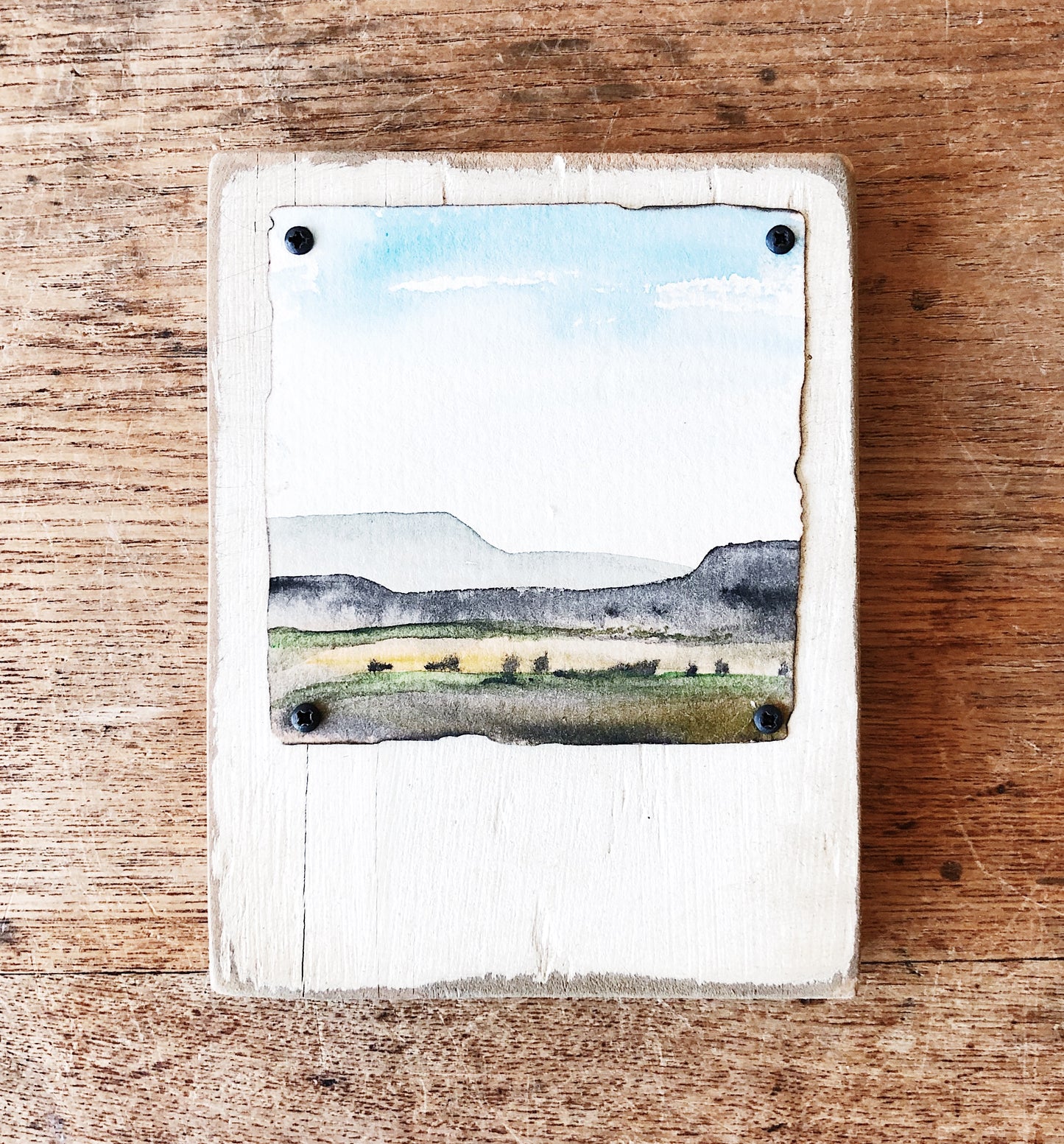 Petite Original Watercolor Landscape