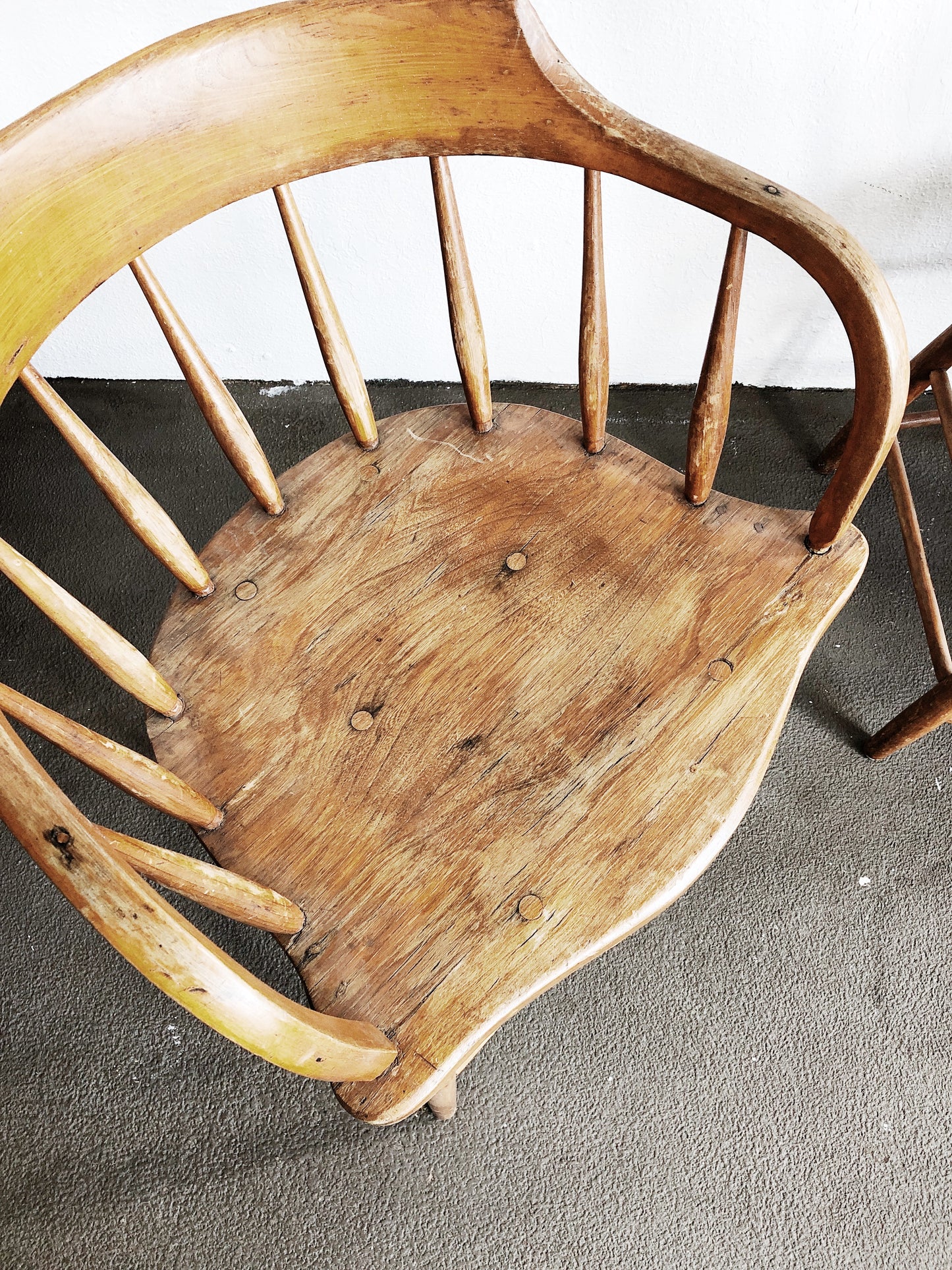 Antique Barrel Back Chair