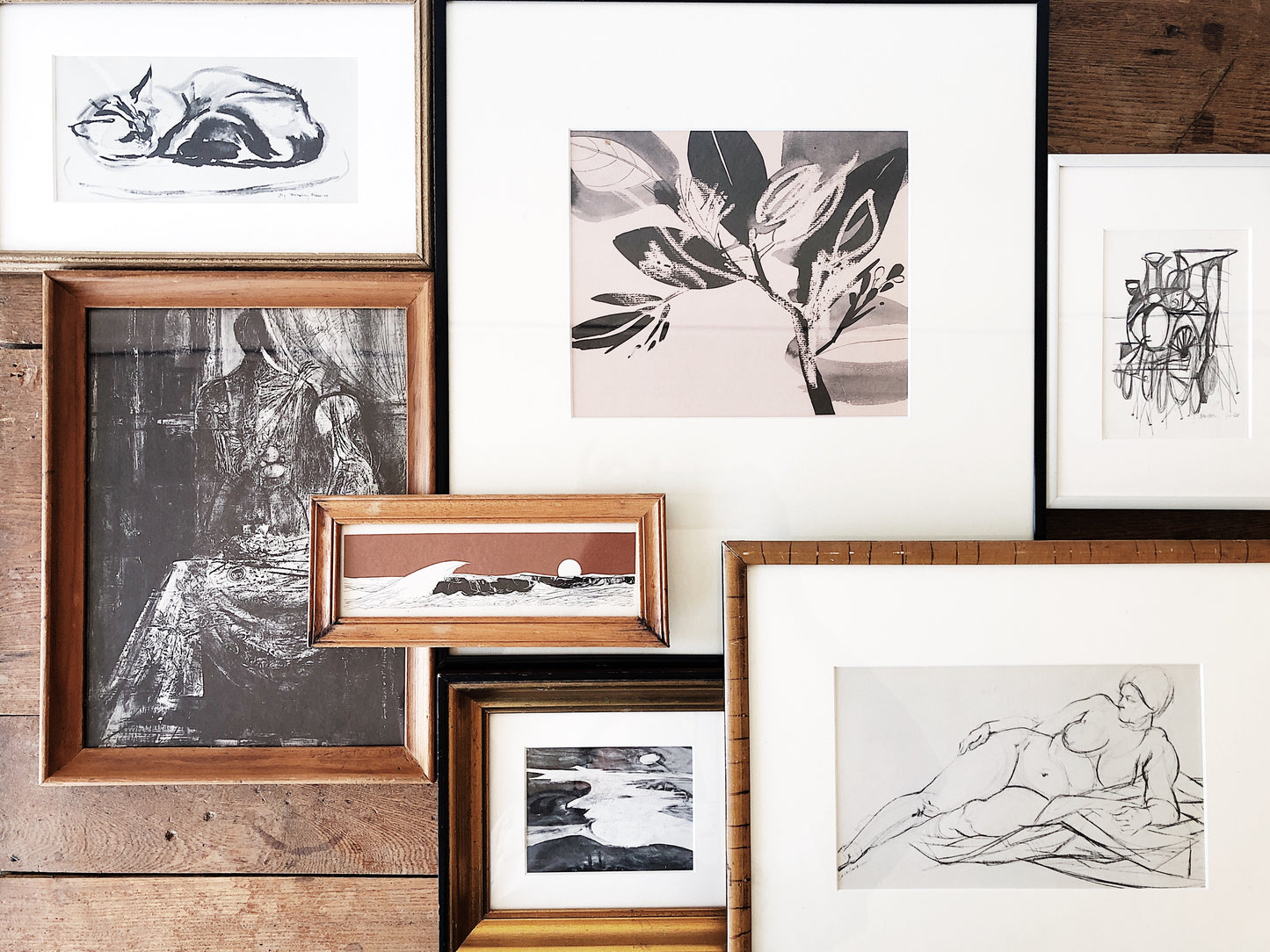 Vintage Mid Century Framed Lithograph