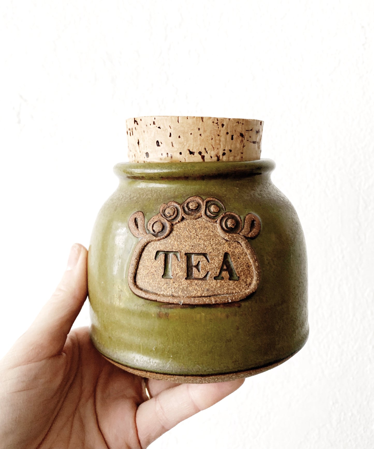 Vintage Stoneware Tea Jar