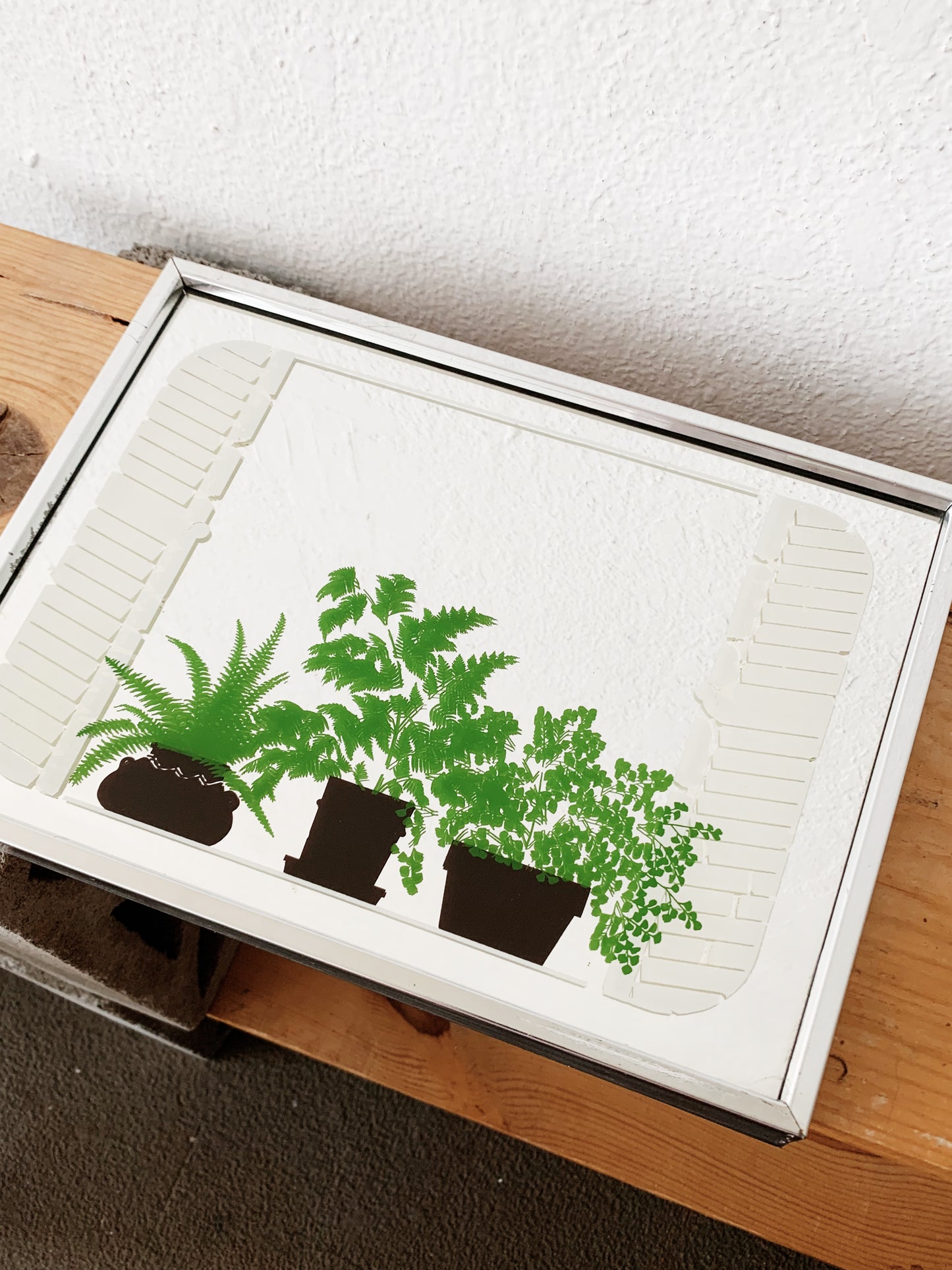 Vintage Etched Mirror