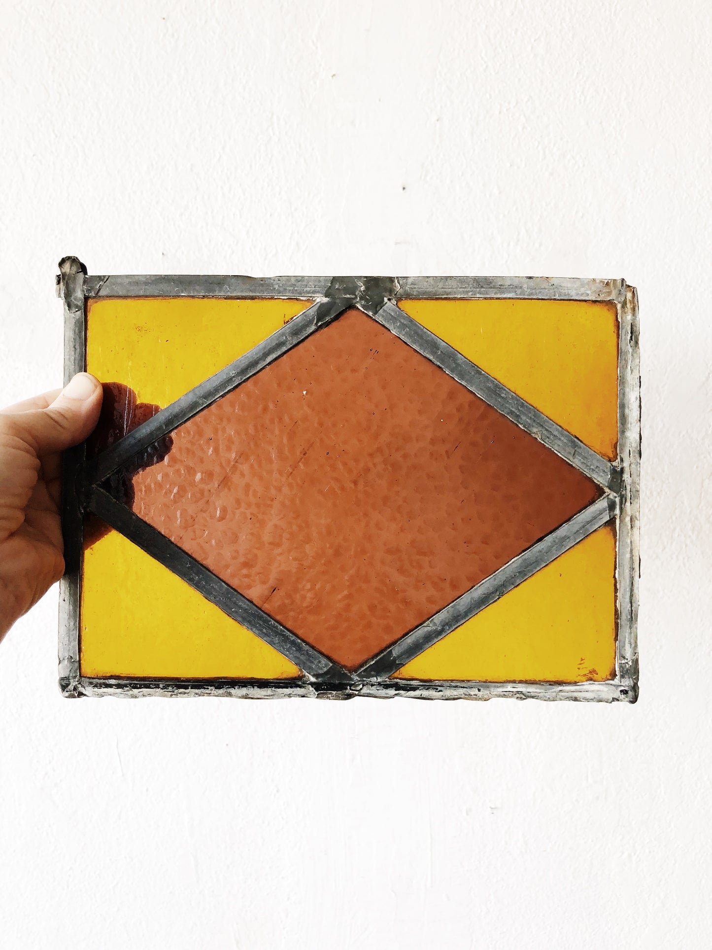 Vintage Stained Glass Panel