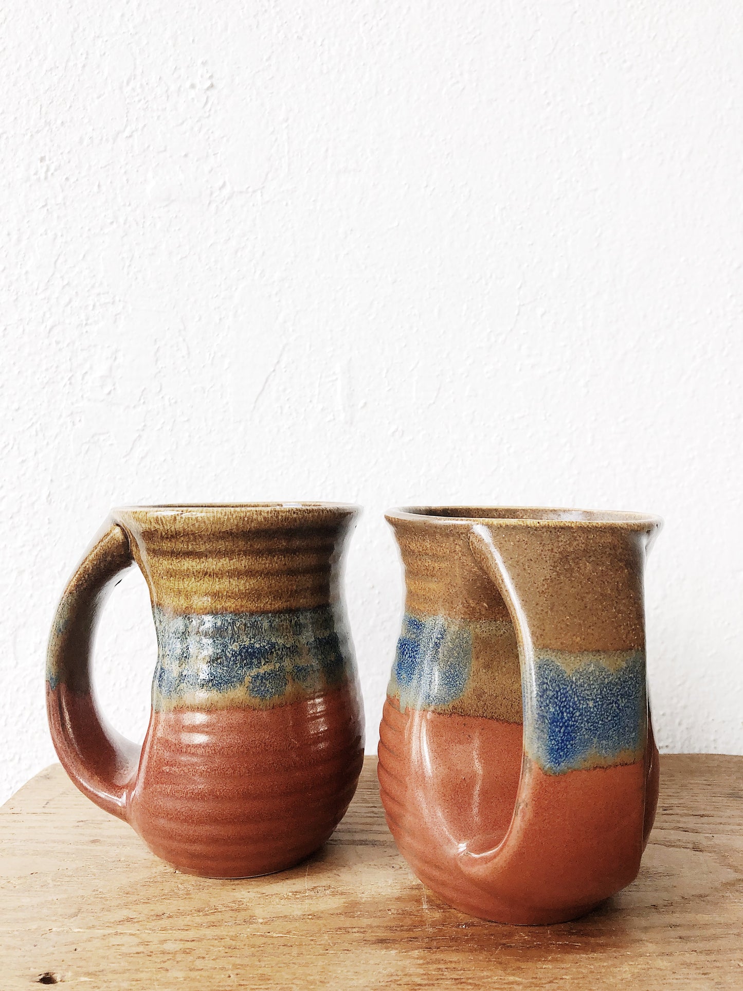 Pair of Two Vintage Hug Mugs