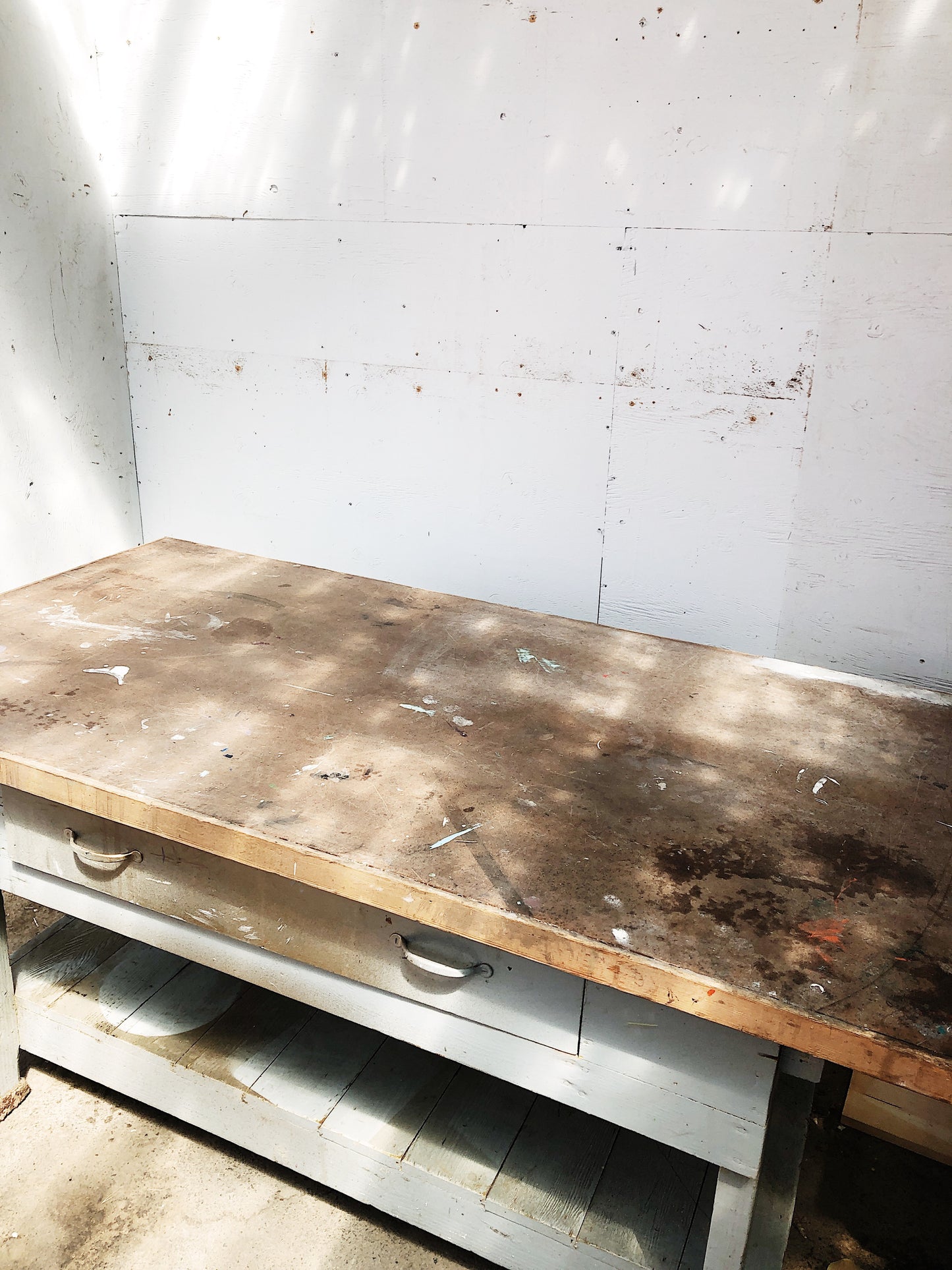 Vintage Industrial Work Table