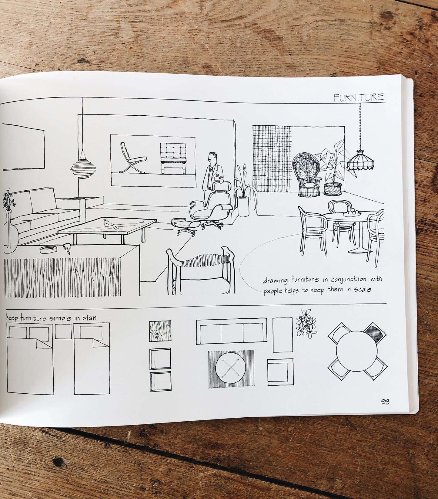 Vintage Architectural Drawing Book